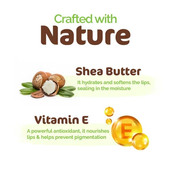 Mama Earth - Nourishing 100% Natural Lip Balm With Vitamin E & Shea Butter (4g)
