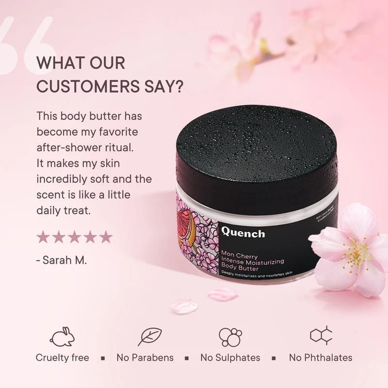 Quench - Intense Moisturizing Body Butter With Cherry Blossom Radiance (100ML)