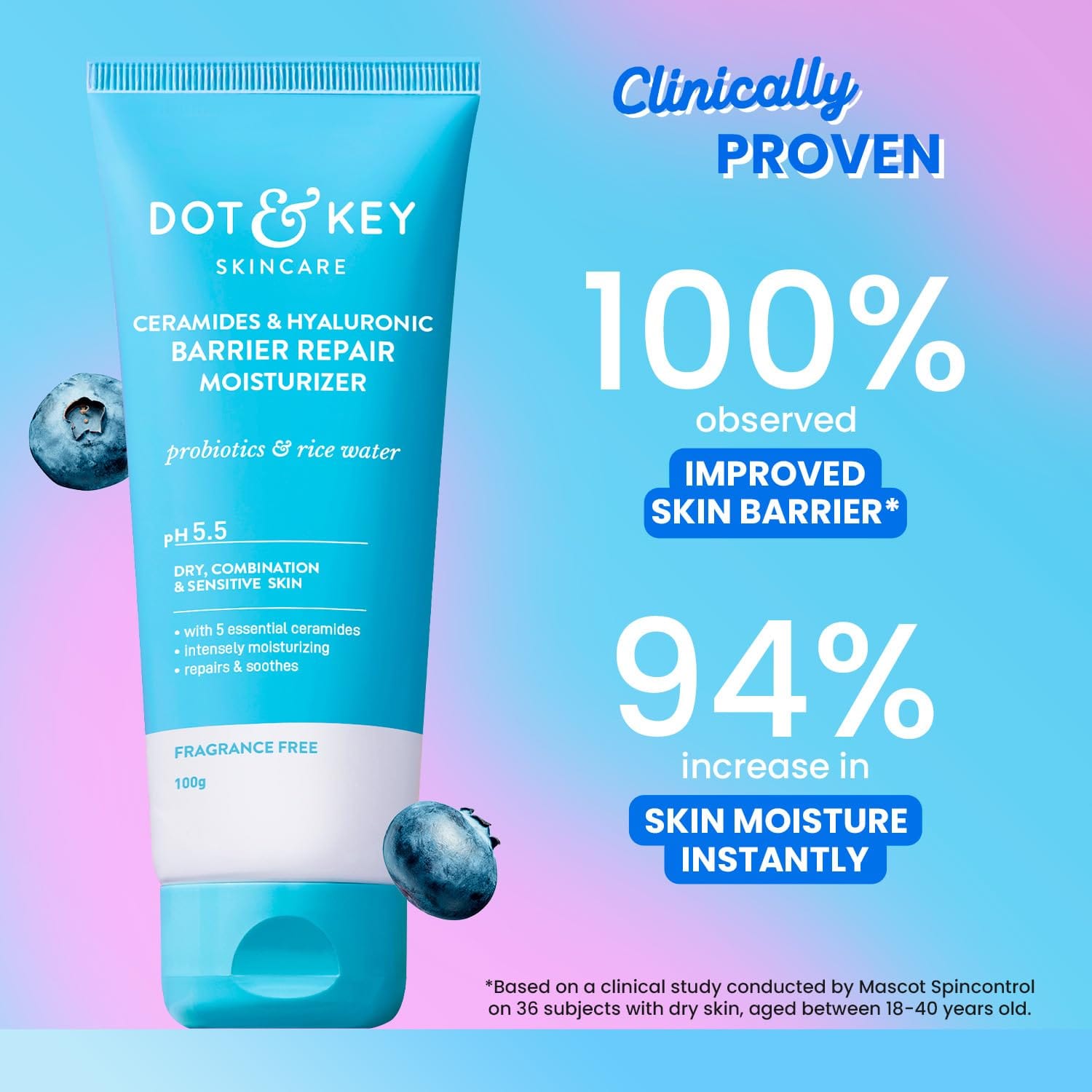 Dot & Key - Ceramides & Hyaluronic Barrier Repair Moisturizer pH 5.5 (175g)