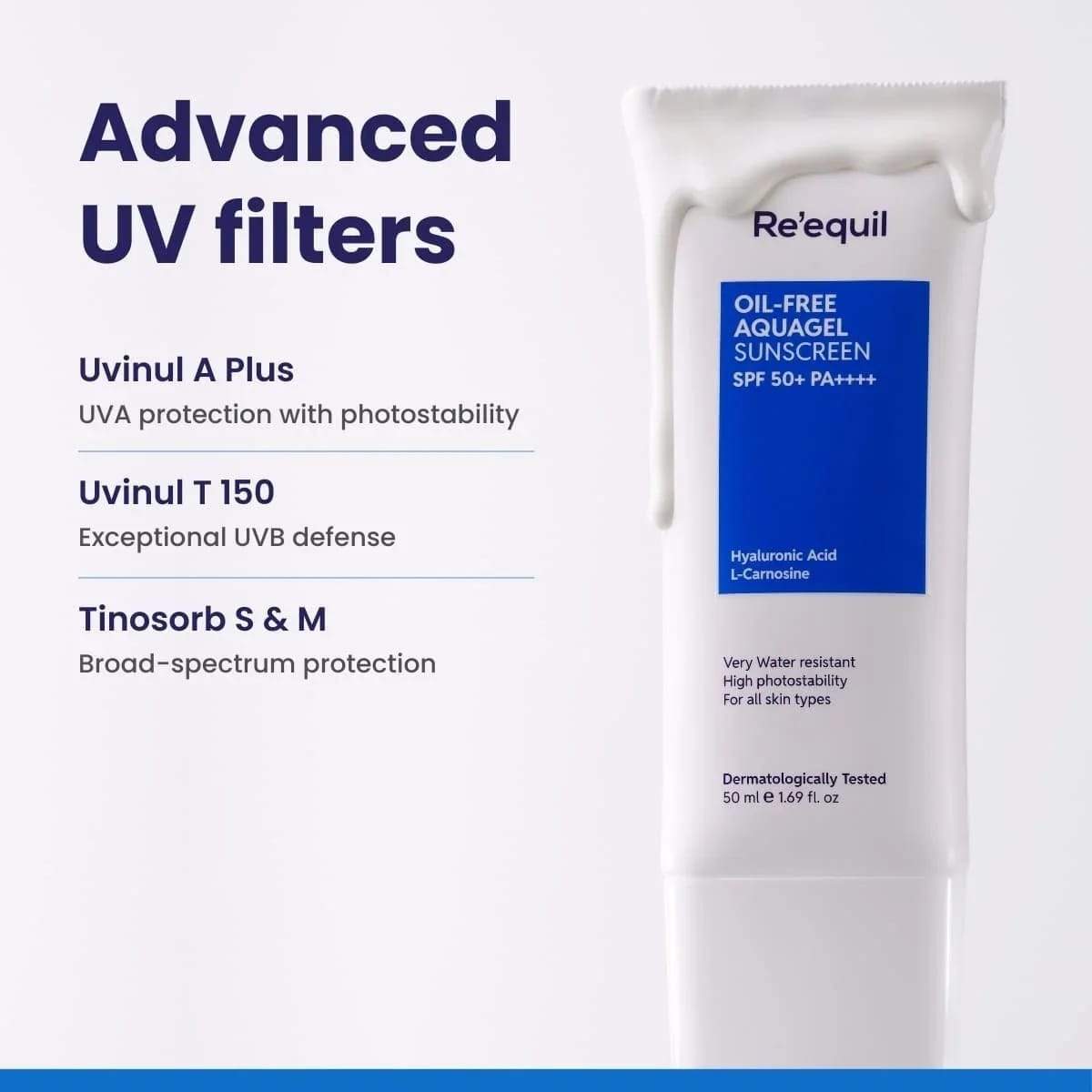 Re'equil - Oil - Free Aquagel Sunscreen Spf 50+ PA++++ (50ML)