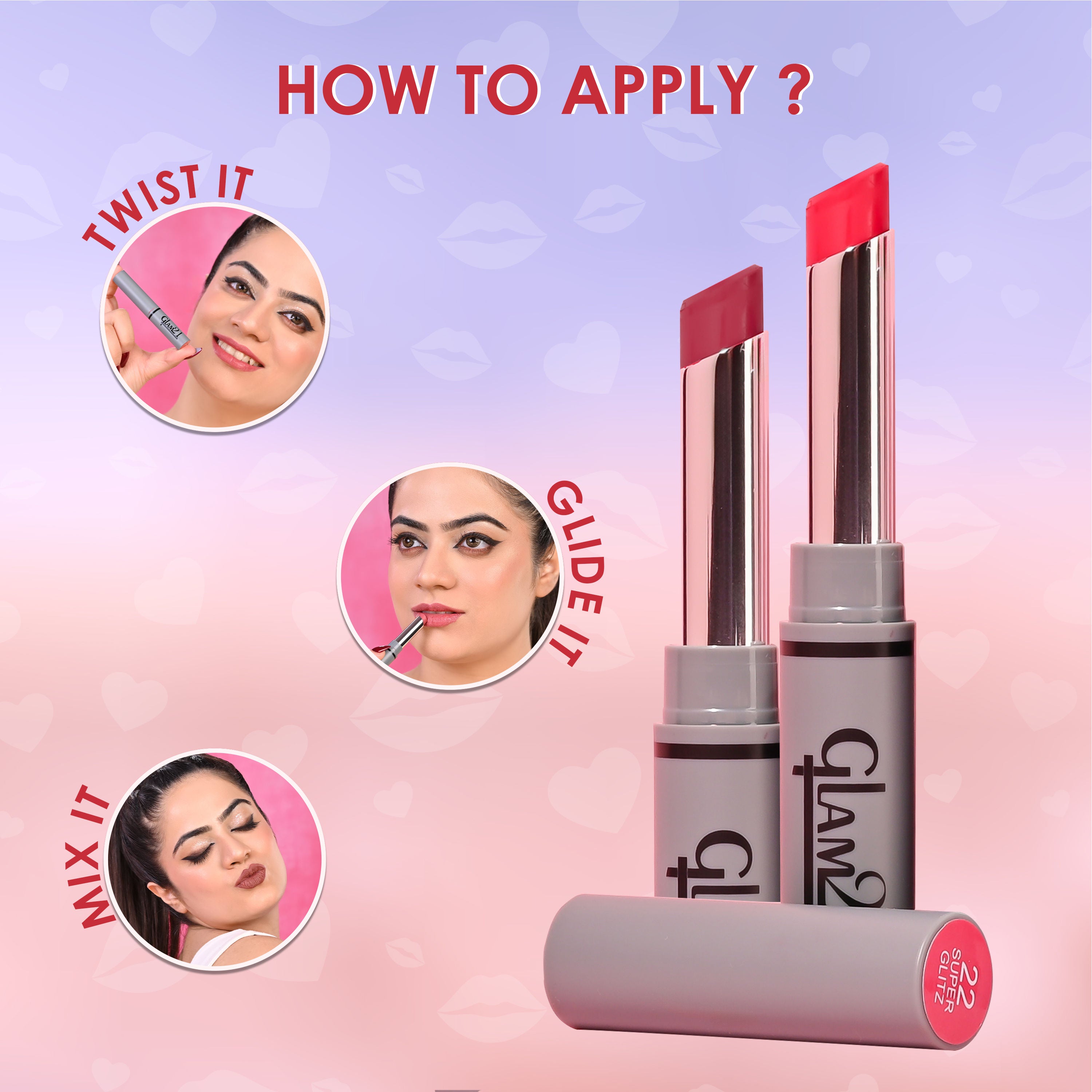GLAM21 Long Lasting Non-Transfer Lipstick - Red Power (2g)