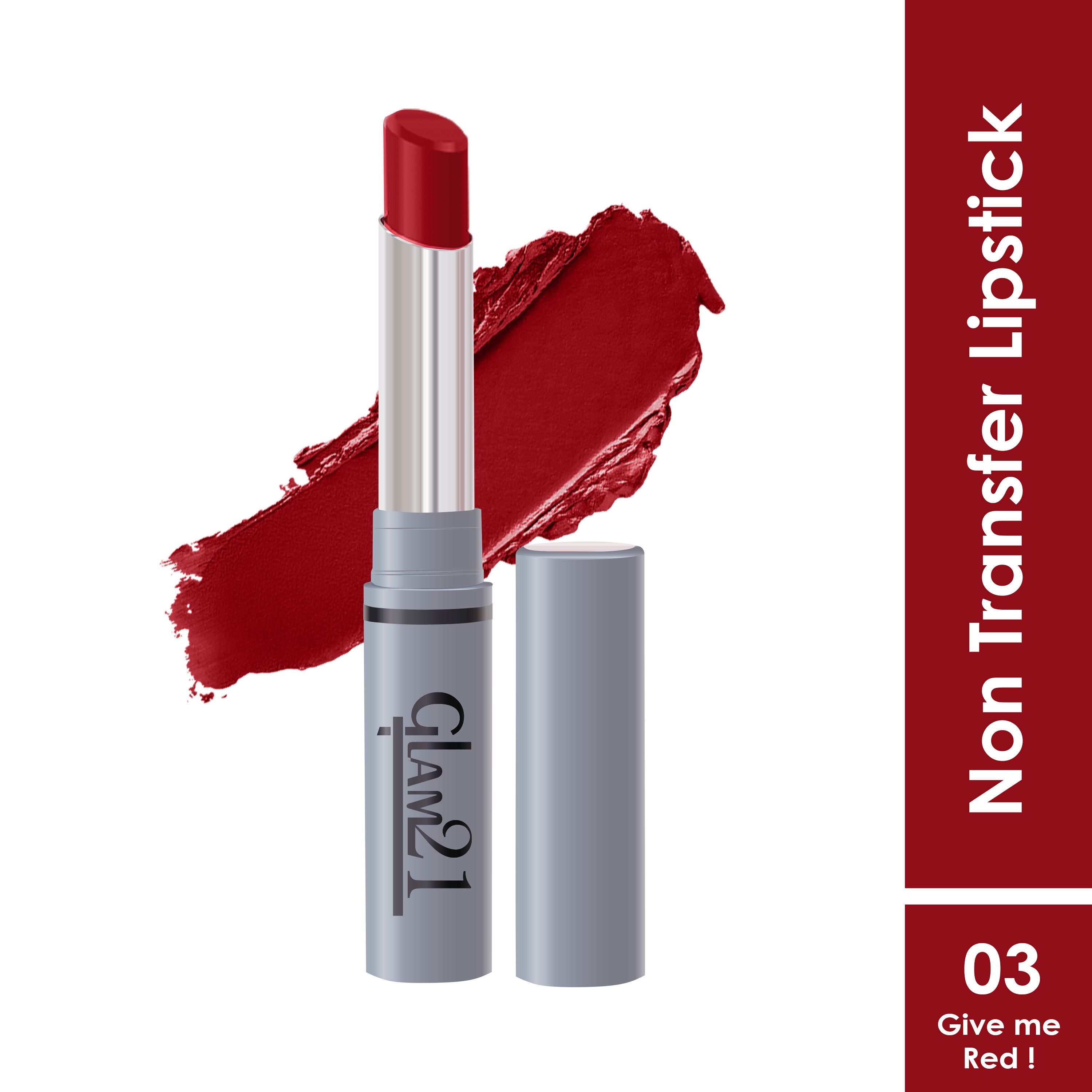 GLAM21 Long Lasting Non-Transfer Lipstick - Give Me Red (2g)