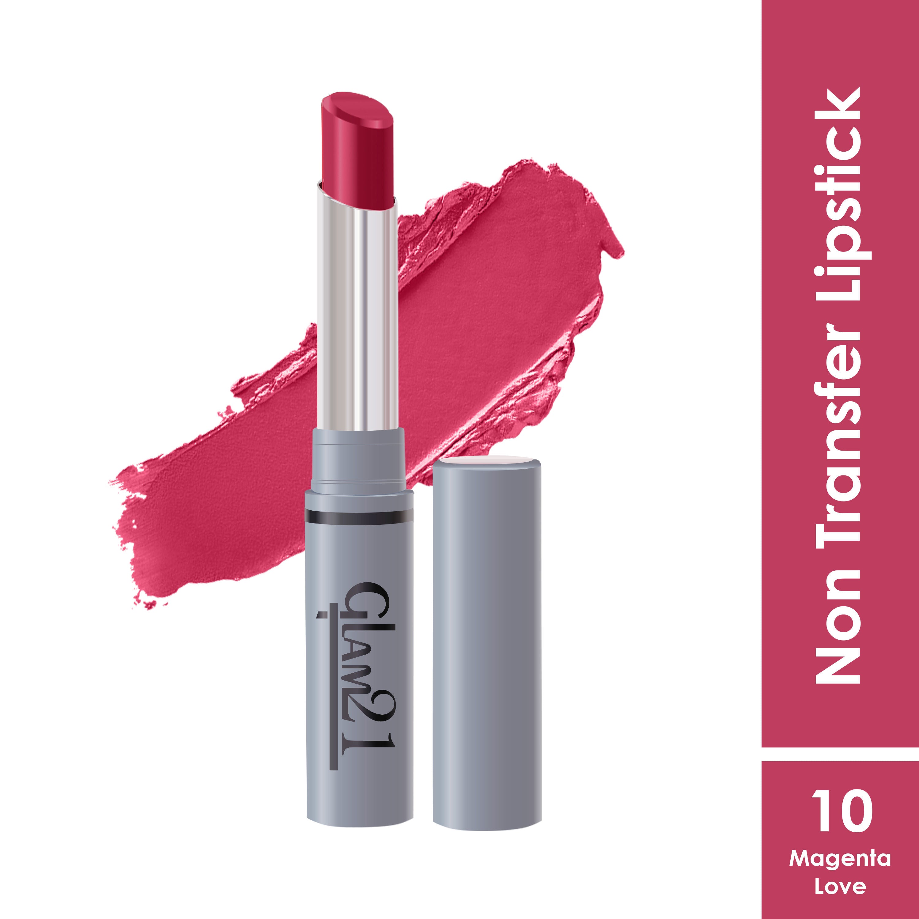 GLAM21 Long Lasting Non-Transfer Lipstick - Magenta Love (2g)