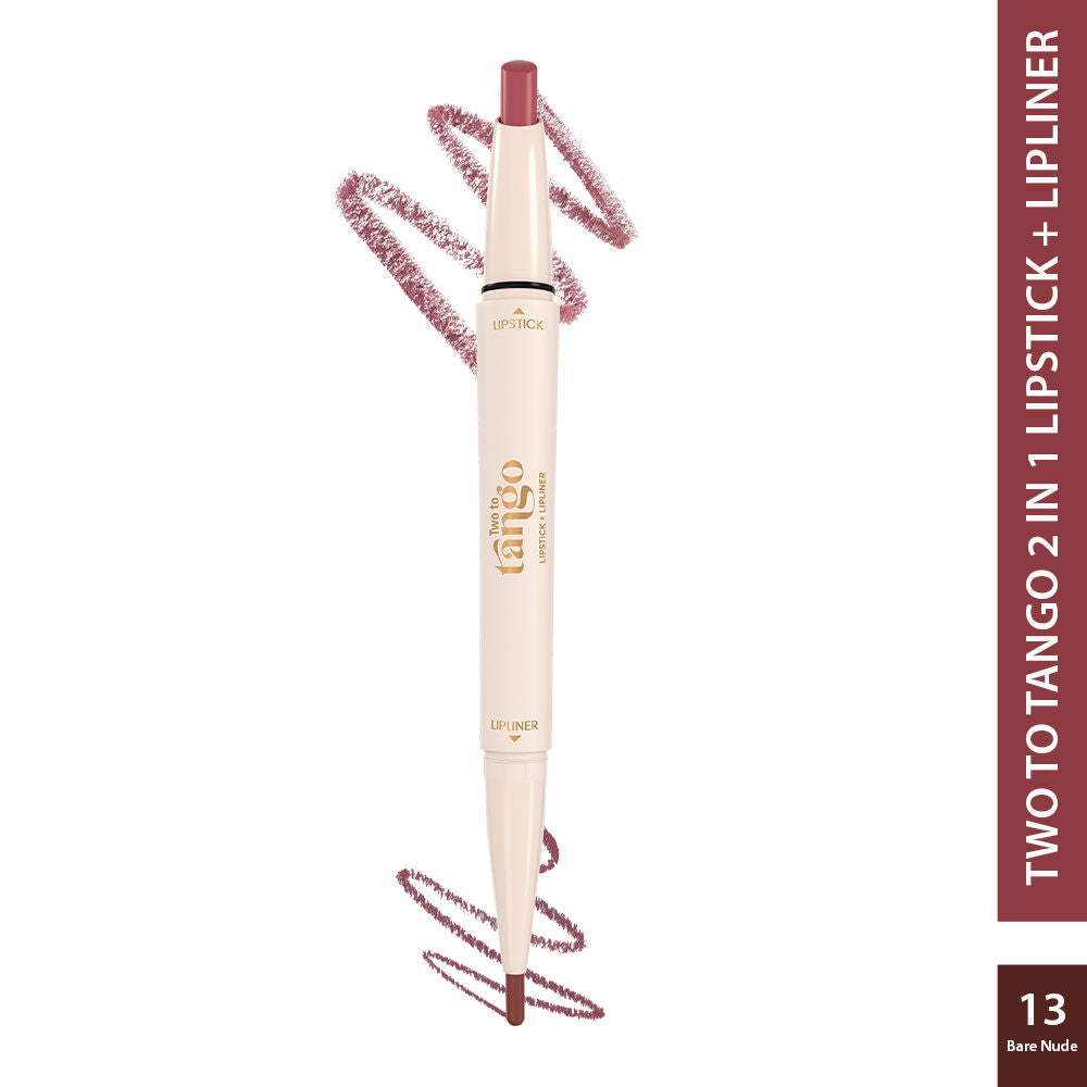 GLAM21 Two To Tango Lip Liner + Lipstick Duo - Bare Nude (0.65g)