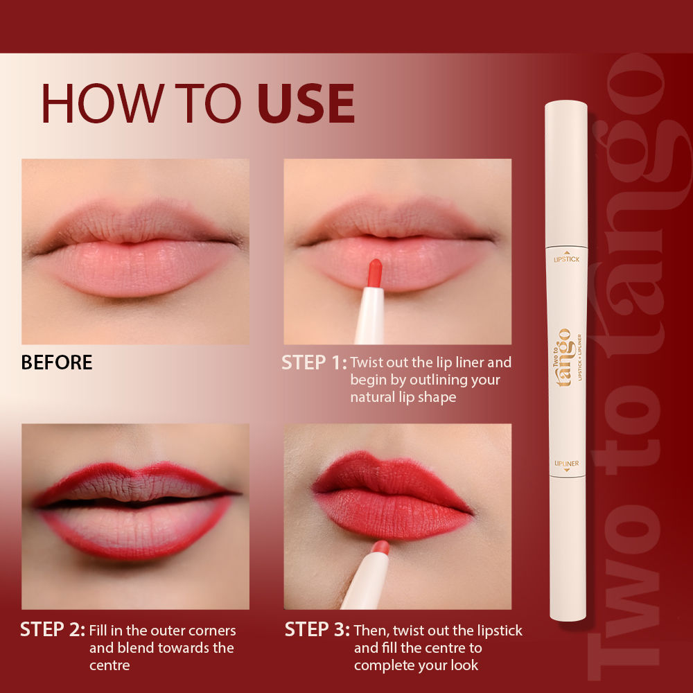 GLAM21 Two To Tango Lip Liner + Lipstick Duo - Bare Nude (0.65g)