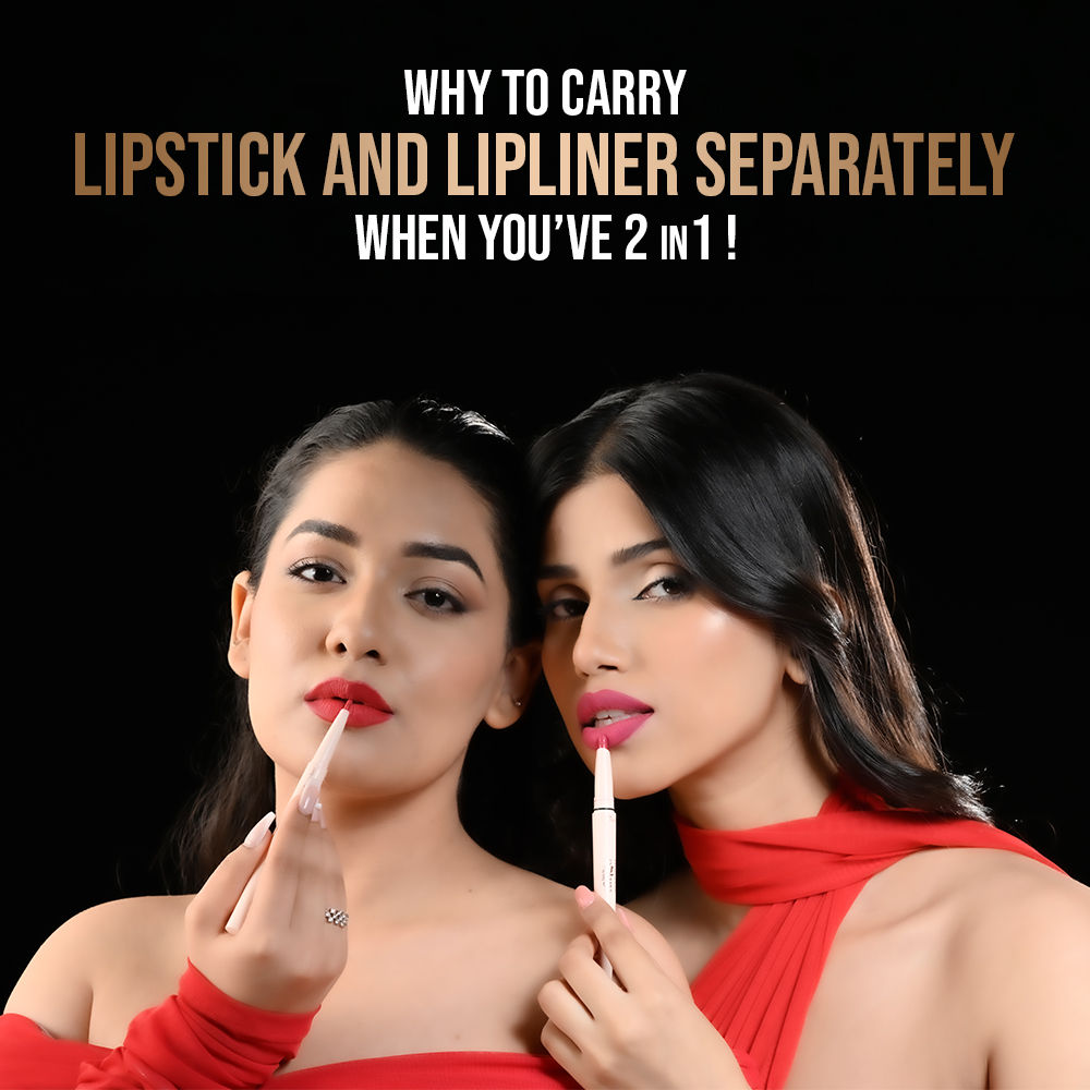 GLAM21 Two To Tango Lip Liner + Lipstick Duo - Wine Time (0.65g)