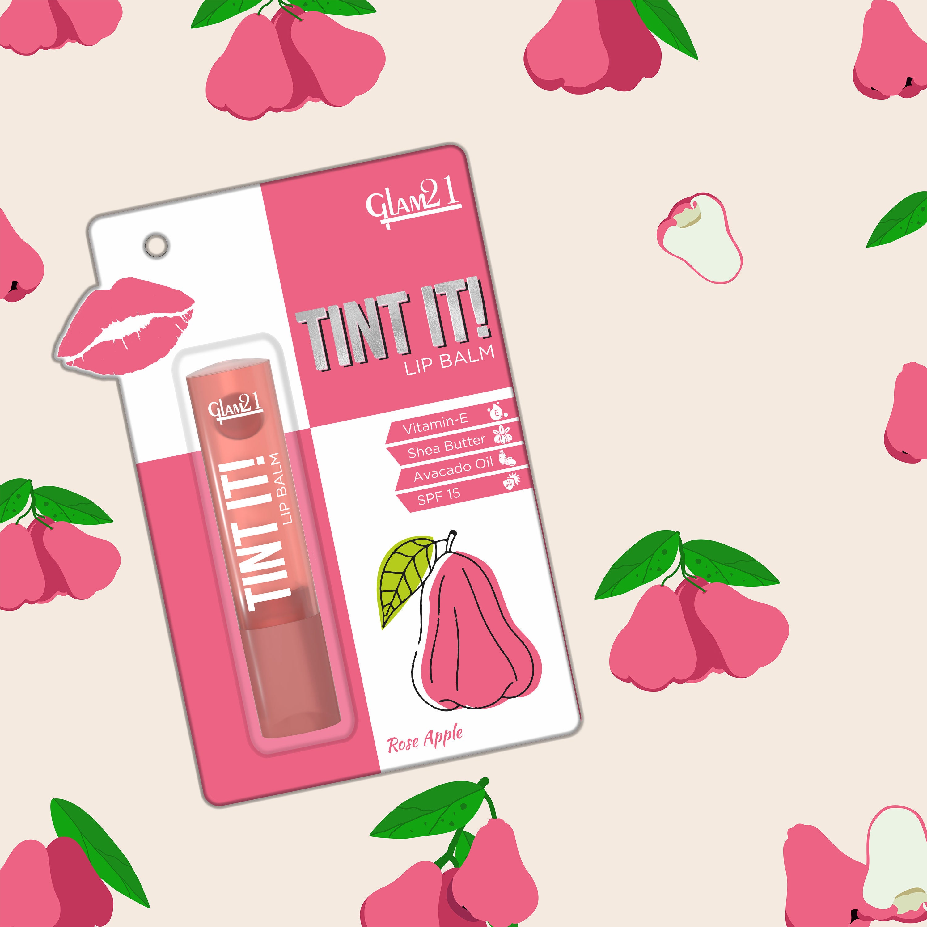 GLAM21 Tint It Lip Balm - Rose Apple (3.5g)
