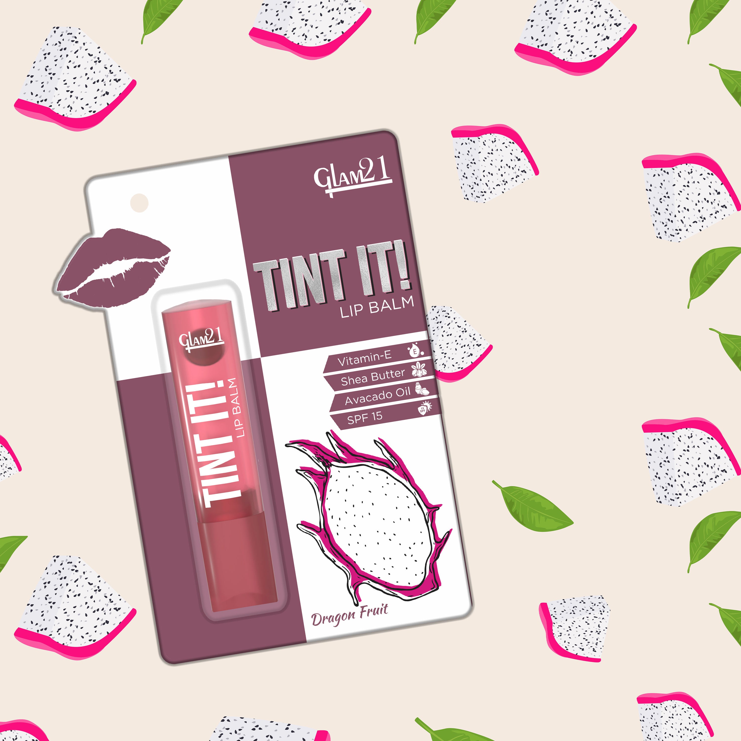 GLAM21 Tint It Lip Balm - Dragon Fruit (3.5g)