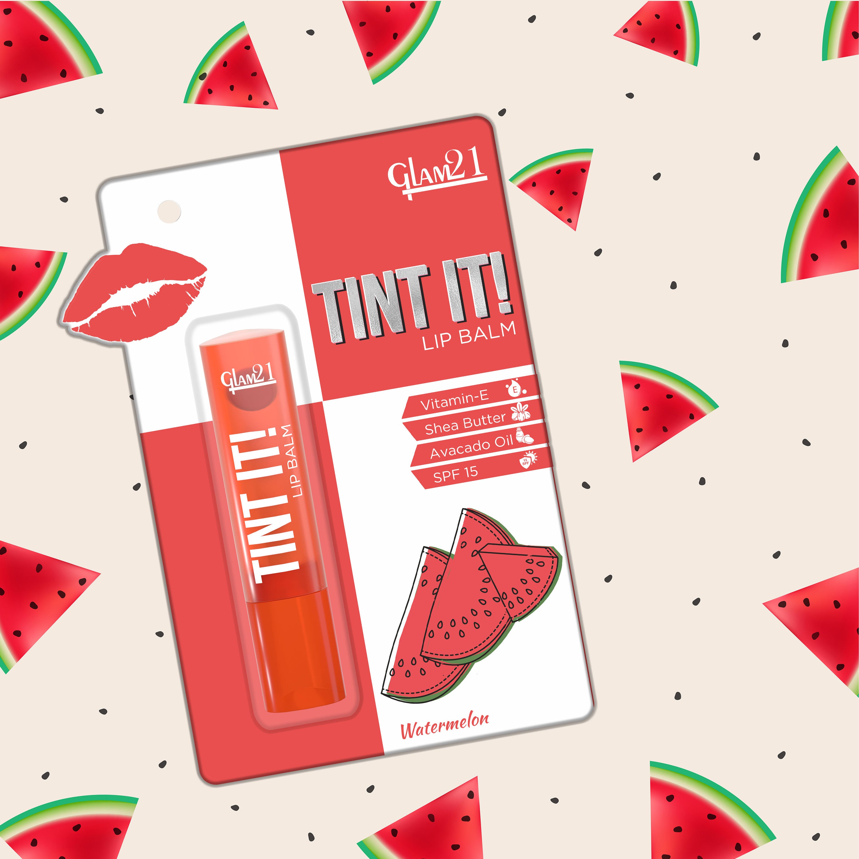 GLAM21 Tint It Lip Balm - Watermelon (3.5g)