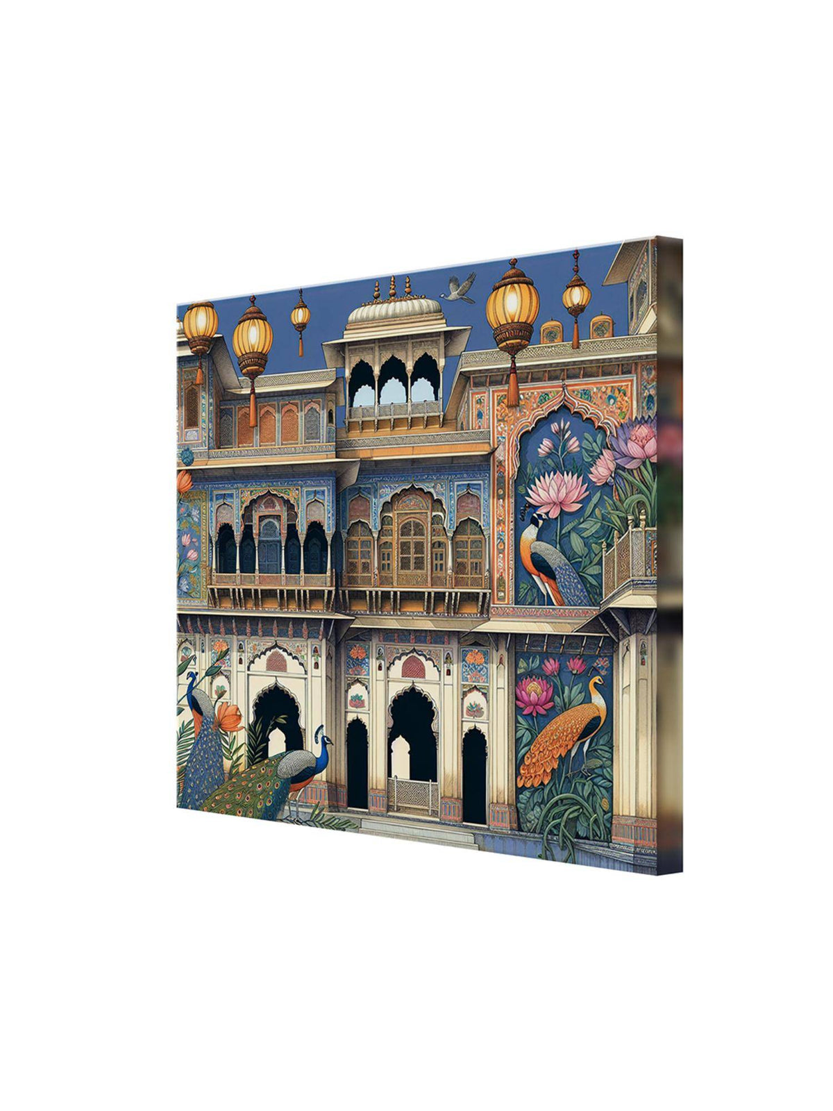 999Store Palace Art Print Intricate Murals, And Elegant Peacocks