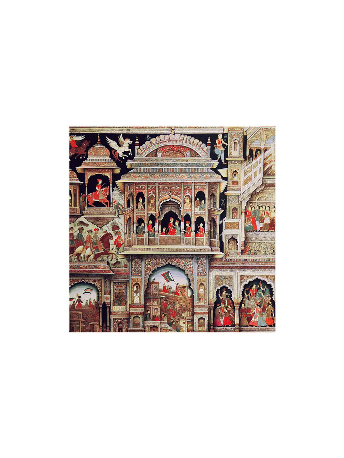 999Store Palace Art Print Intricate Murals, And Cultural Figures