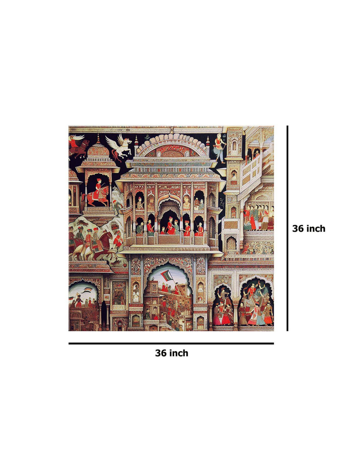 999Store Palace Art Print Intricate Murals, And Cultural Figures