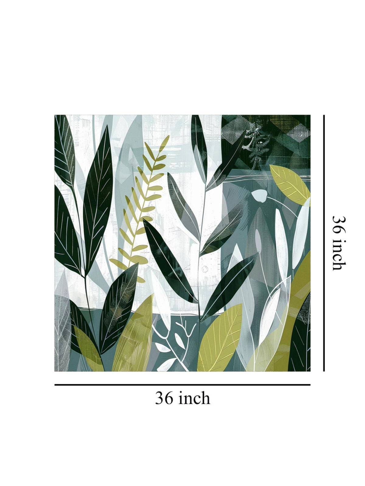 999Store Whispers Of The Forest Abstract Green Foliage Abstract Painting For Living Room