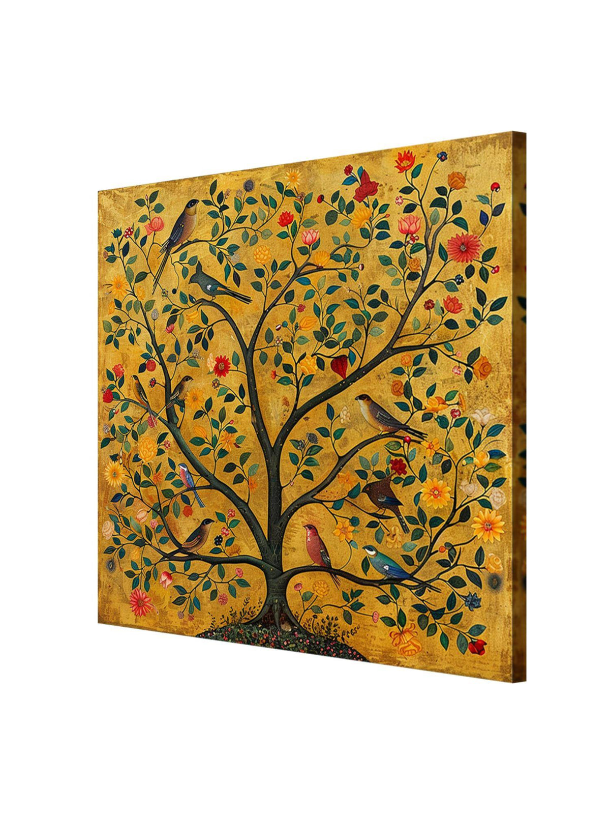 999Store Representation Of A Tree Adorned With Various Birds Of Life Painting