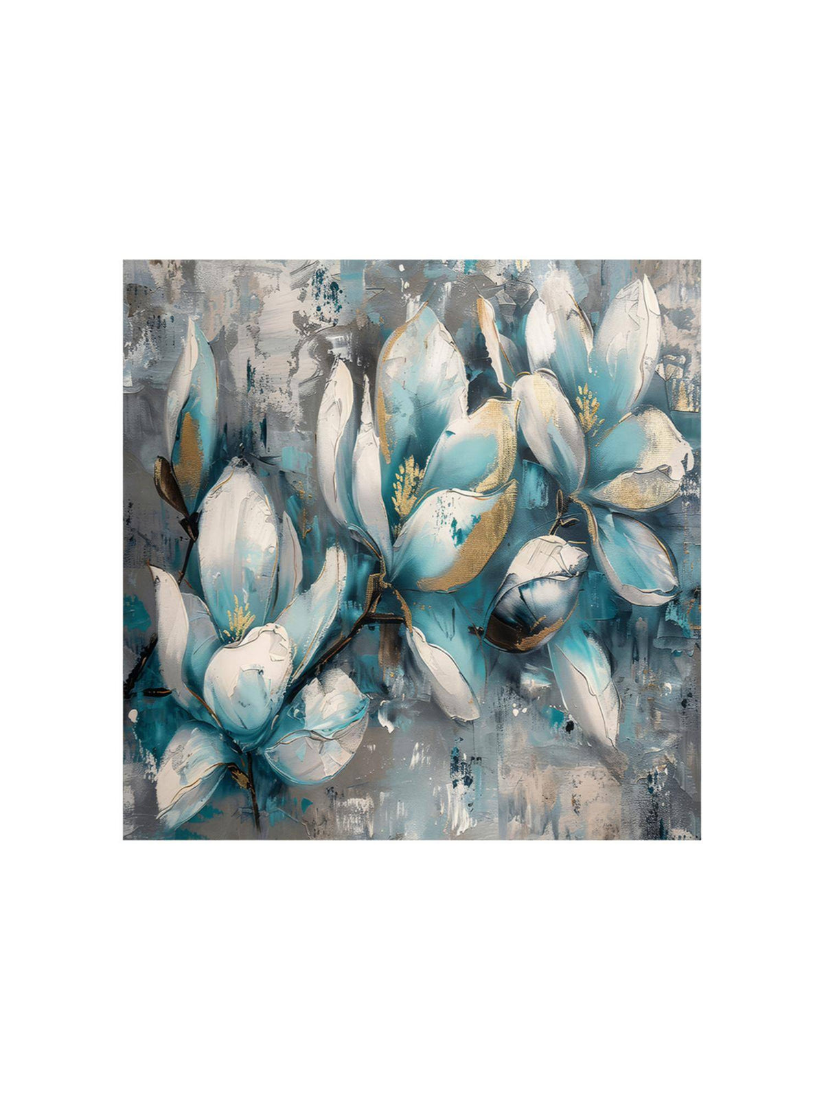 999Store Blossoms In Blue Flower Art Paintings For Bedroom · Free Size