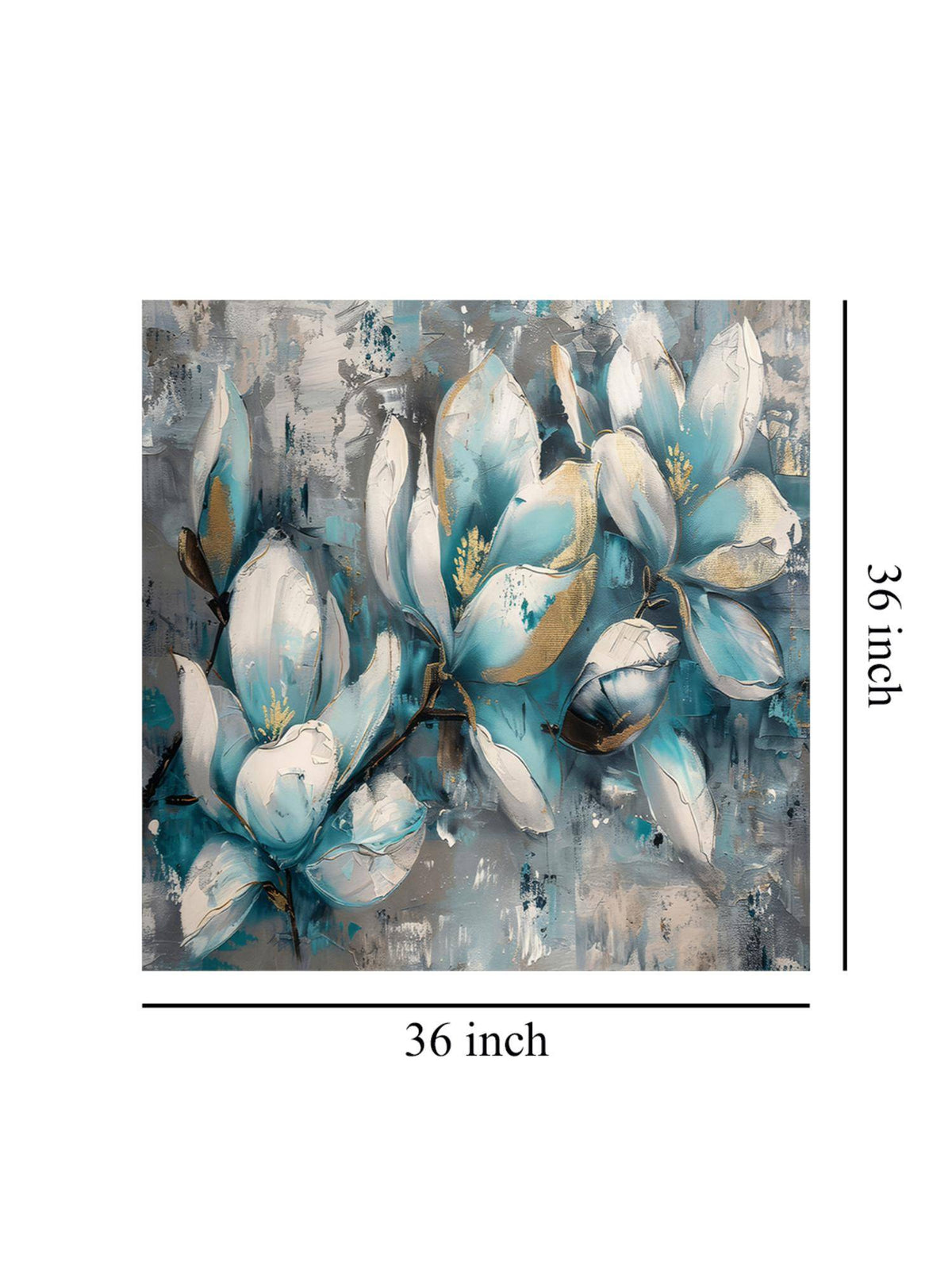 999Store Blossoms In Blue Flower Art Paintings For Bedroom