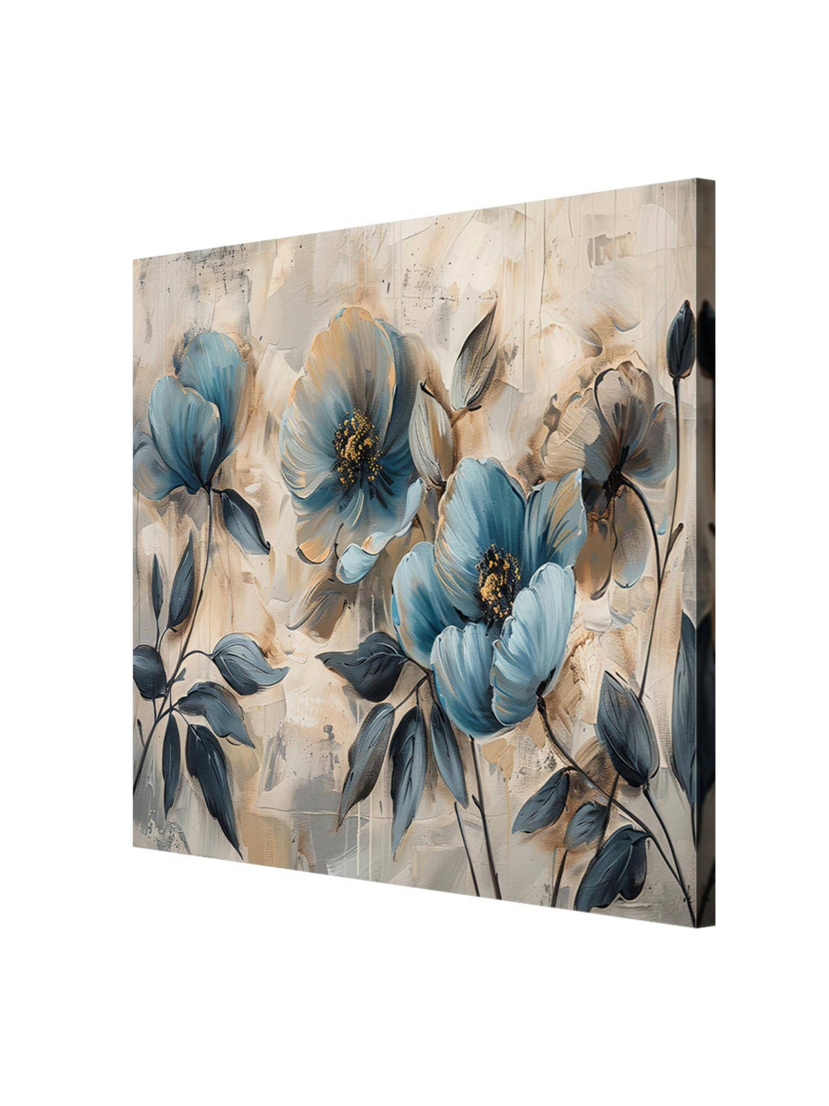 999Store Whispers Of Blue Blossoms Flowers Depicted In The Artwork Flowers Painting