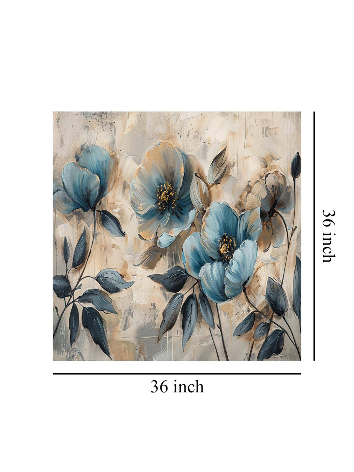 999Store Whispers Of Blue Blossoms Flowers Depicted In The Artwork Flowers Painting