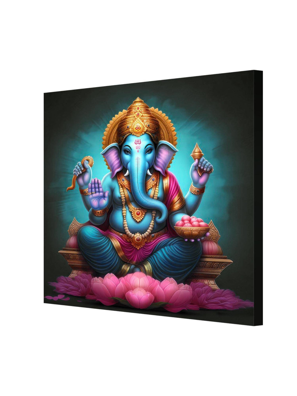999Store Lord Ganesha Radiating Wisdom And Prosperity - Canvas Painting