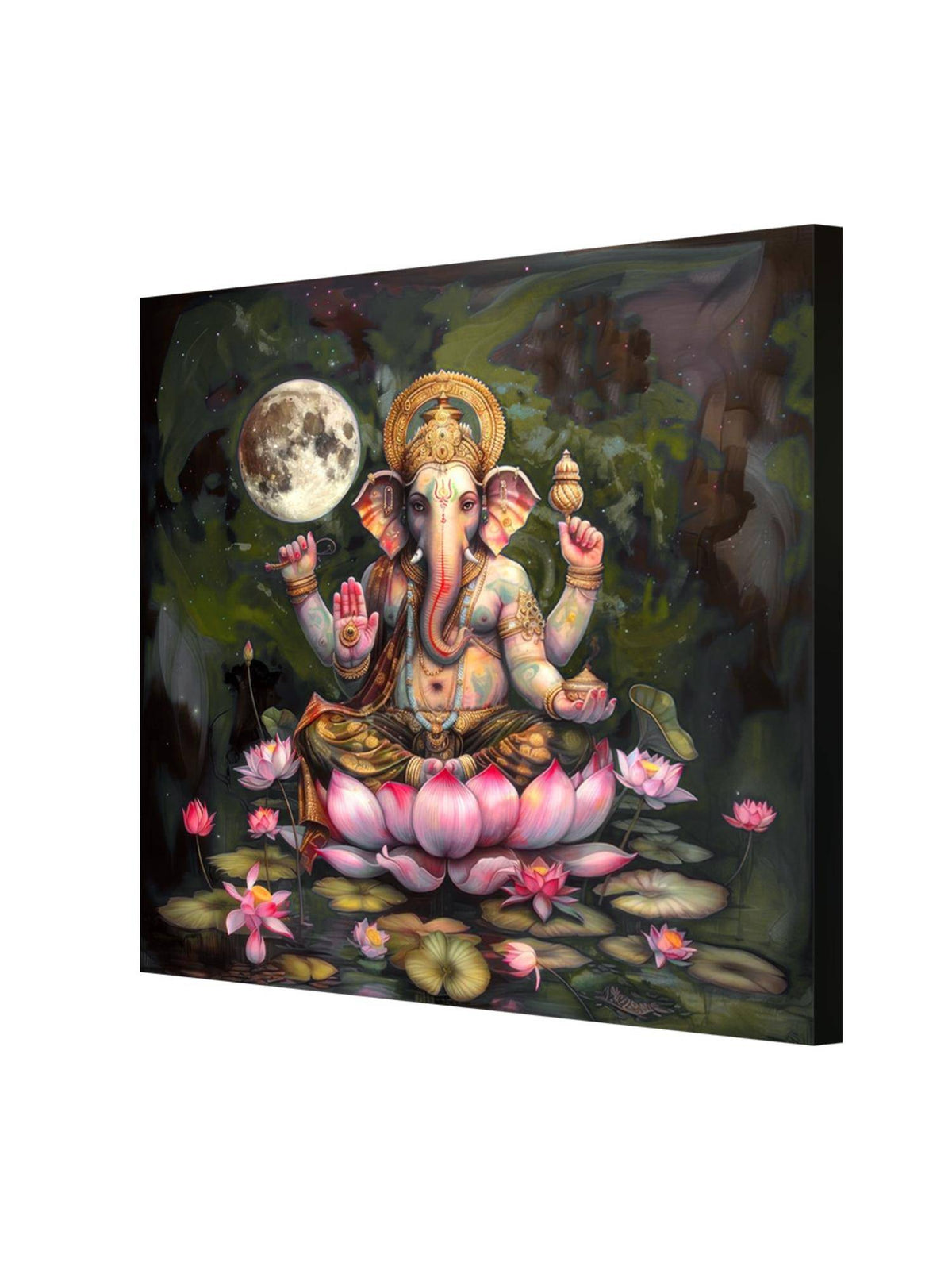 999Store Hindu Deity Art, Meditation Decor, Spiritual Canvas Painting