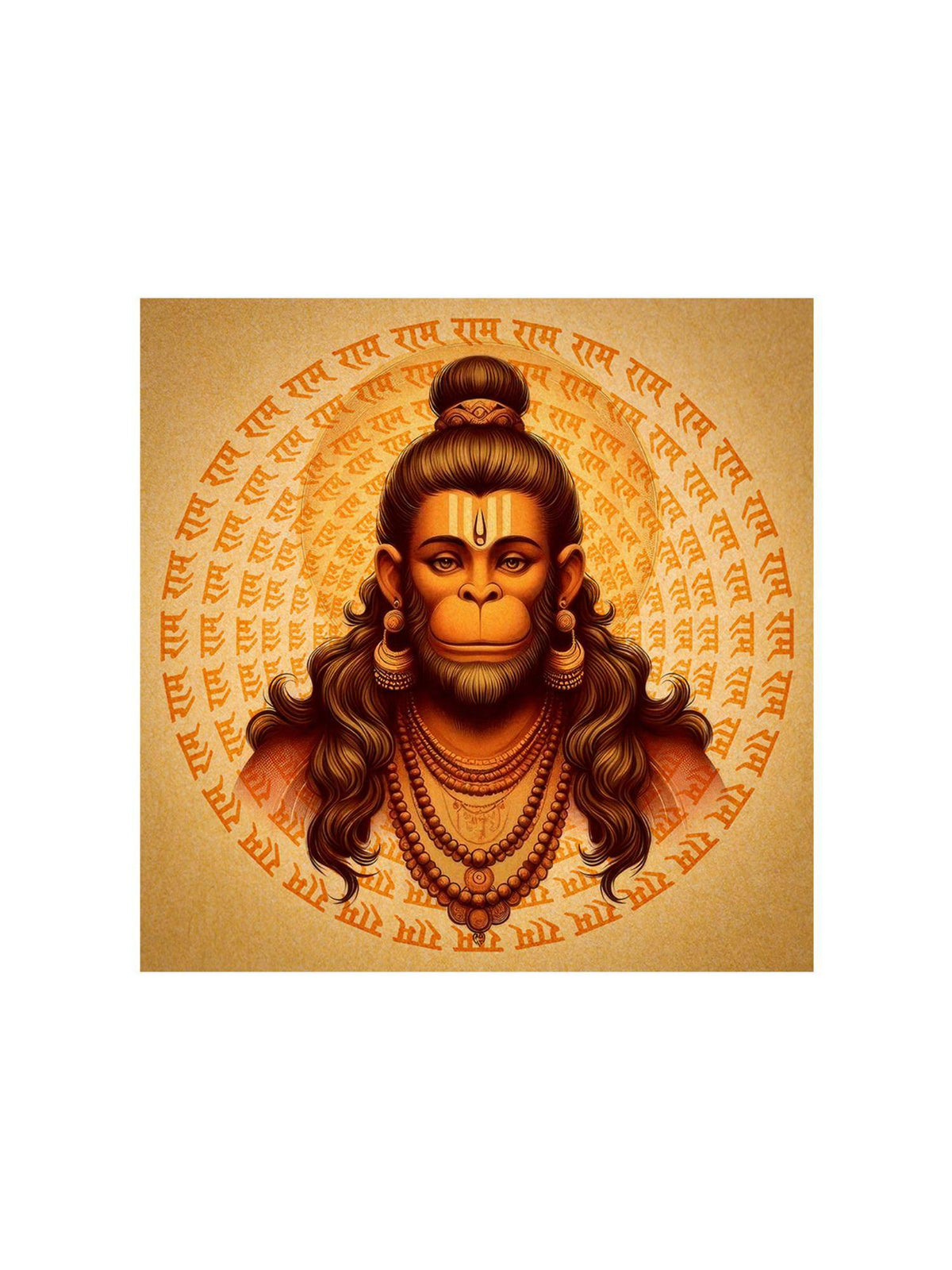 999Store Hanuman Sacred Canvas Painting