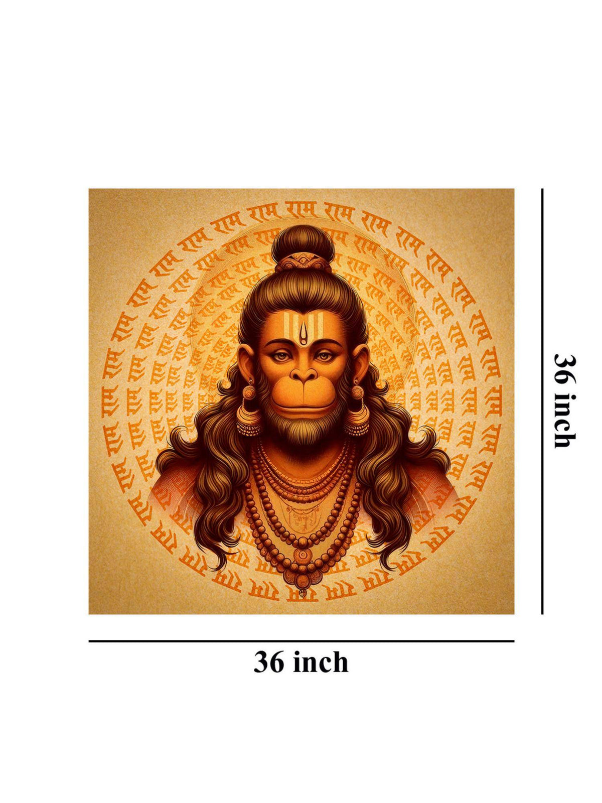 999Store Hanuman Sacred Canvas Painting