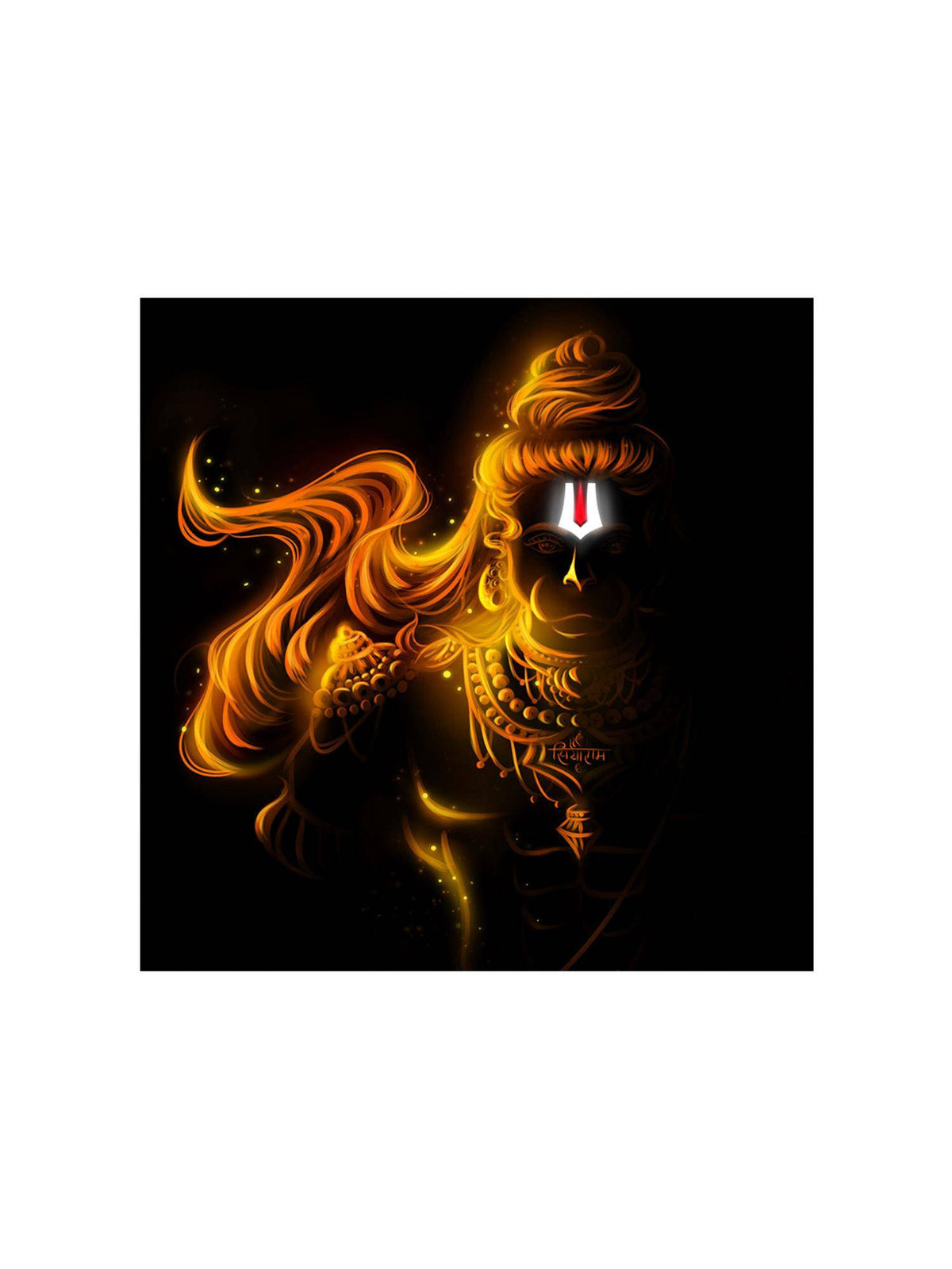 999Store Majestic Hanuman In The Clouds Canvas Painting