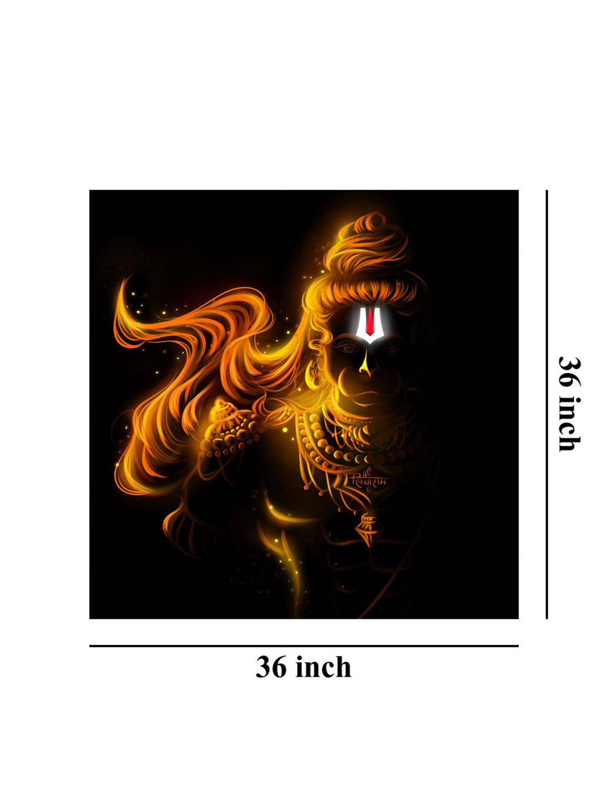 999Store Majestic Hanuman In The Clouds Canvas Painting