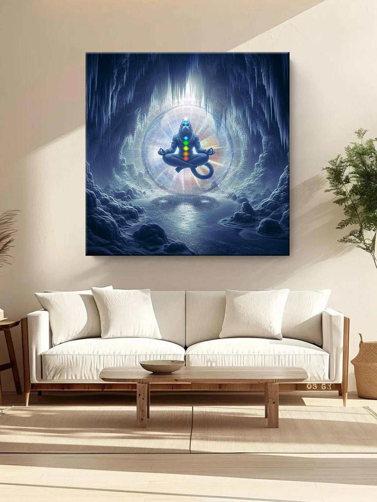 999Store Serene Multi-Armed Shiva Canvas Painting