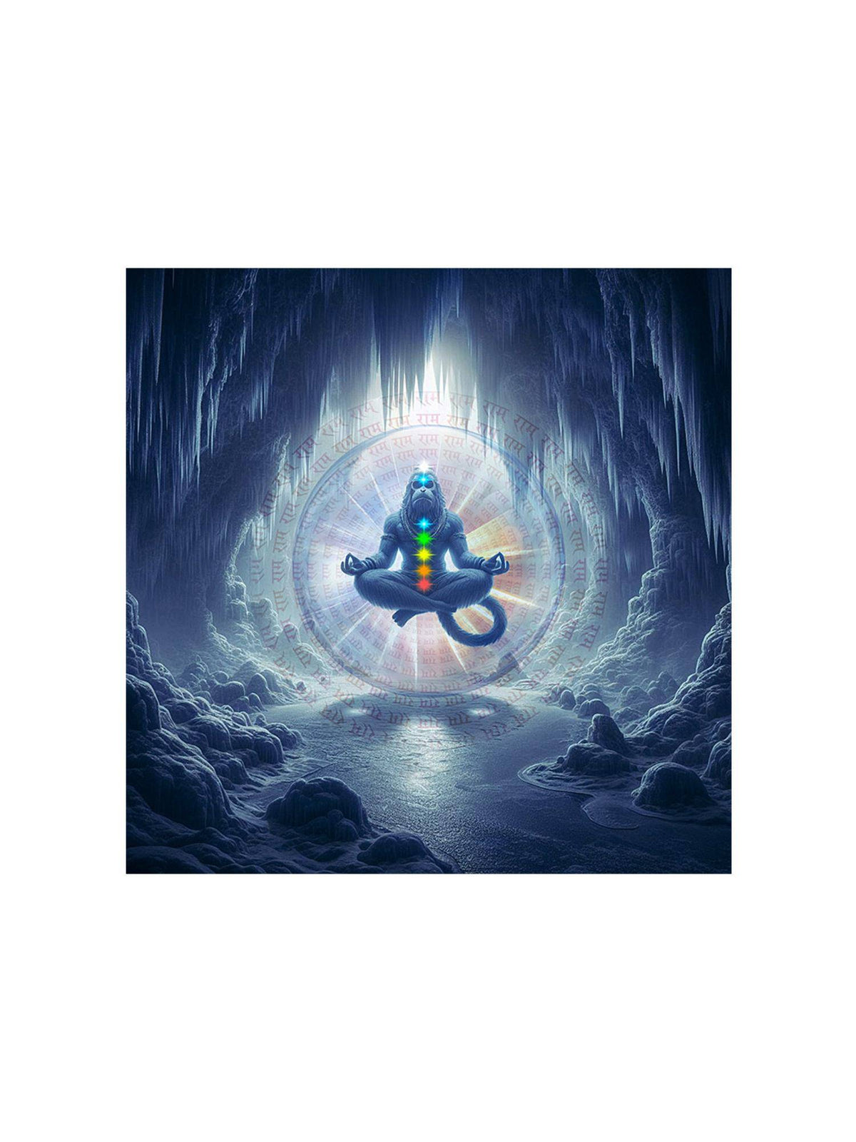 999Store Serene Multi-Armed Shiva Canvas Painting