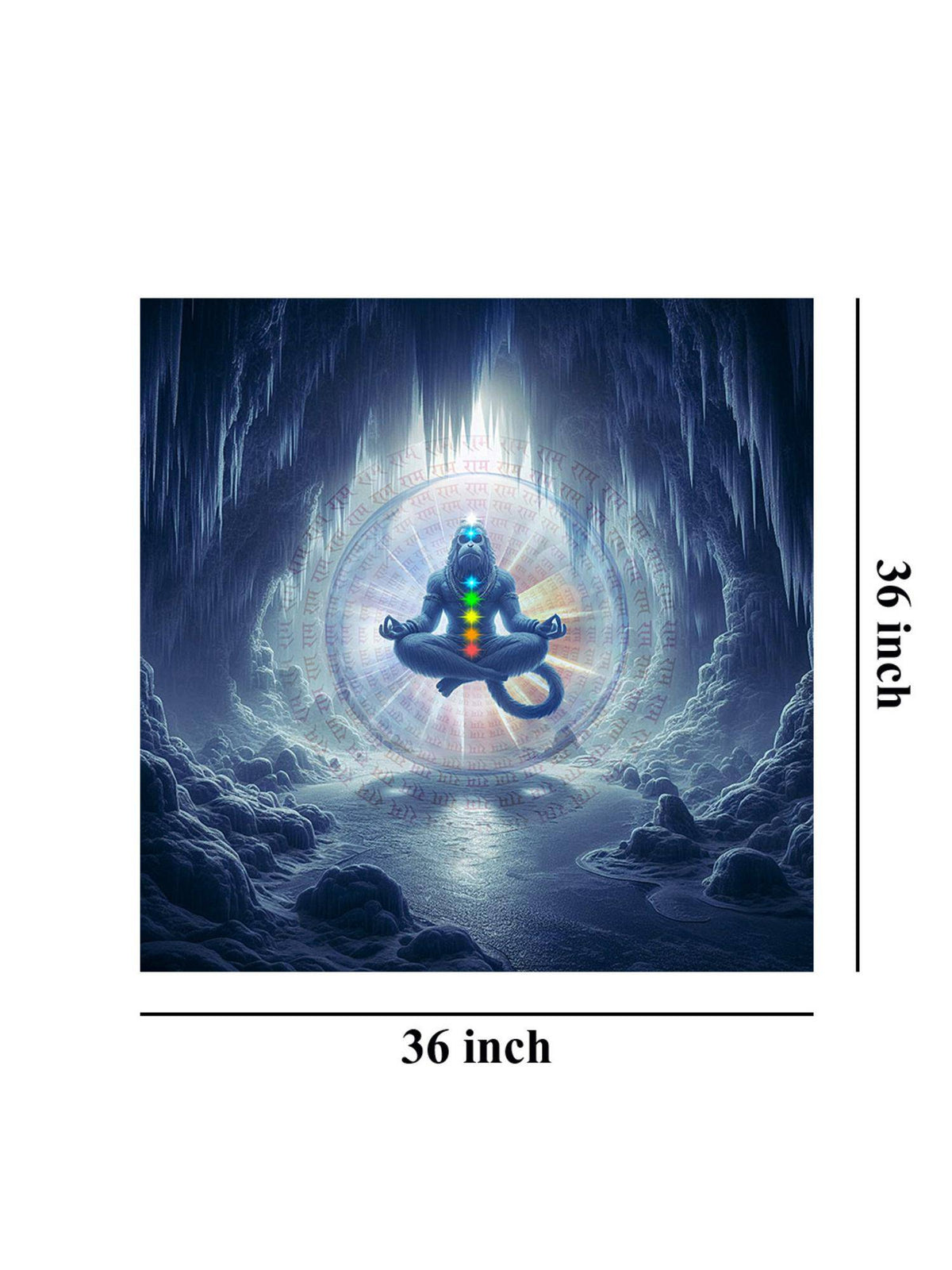 999Store Serene Multi-Armed Shiva Canvas Painting