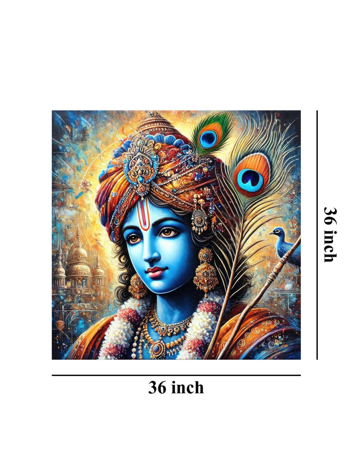 999Store Lord Krishna Canvas Painting