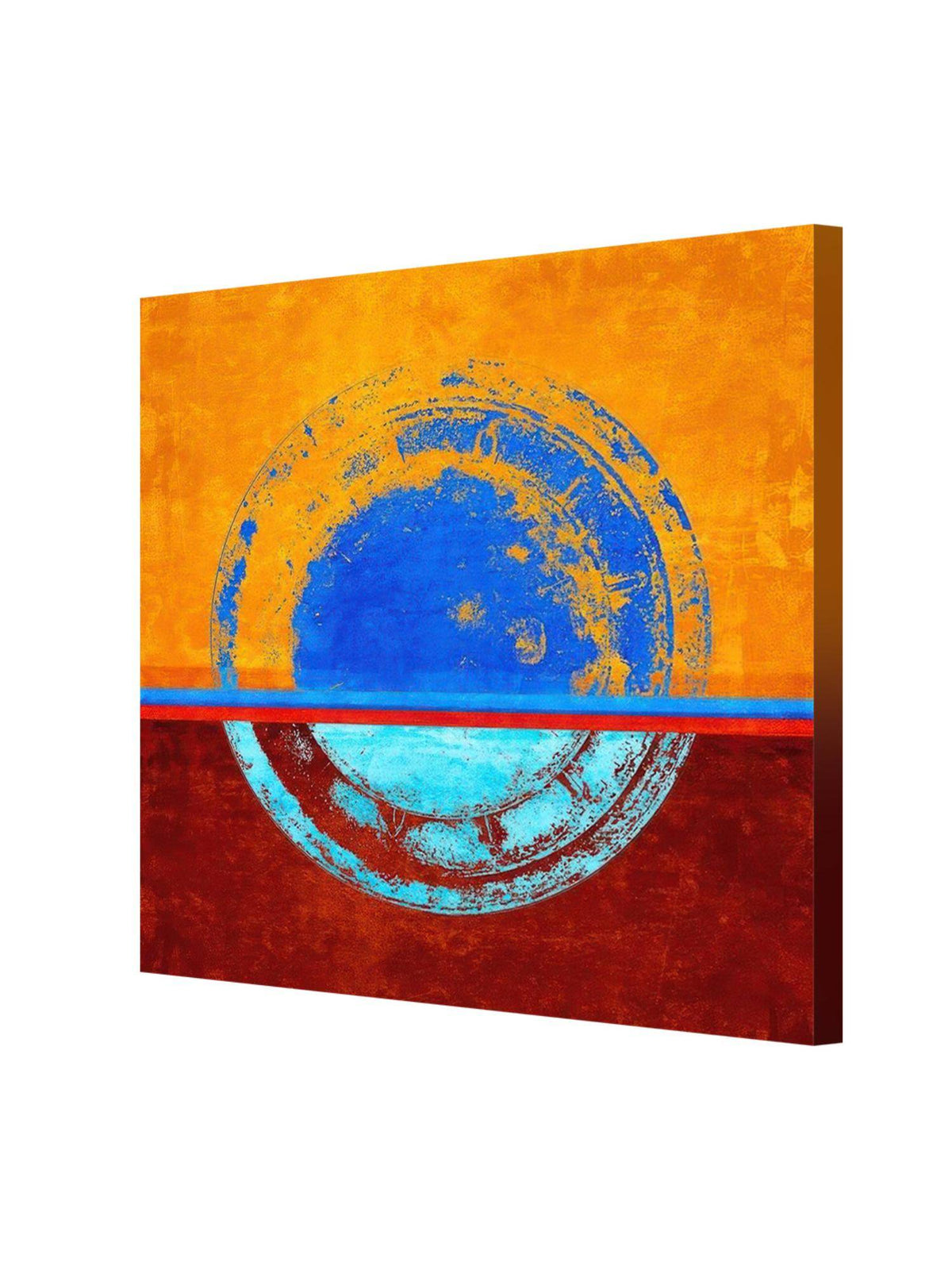 999Store Modern Art With Blue And Orange Hues For Stylish Home And Office Wall Decor