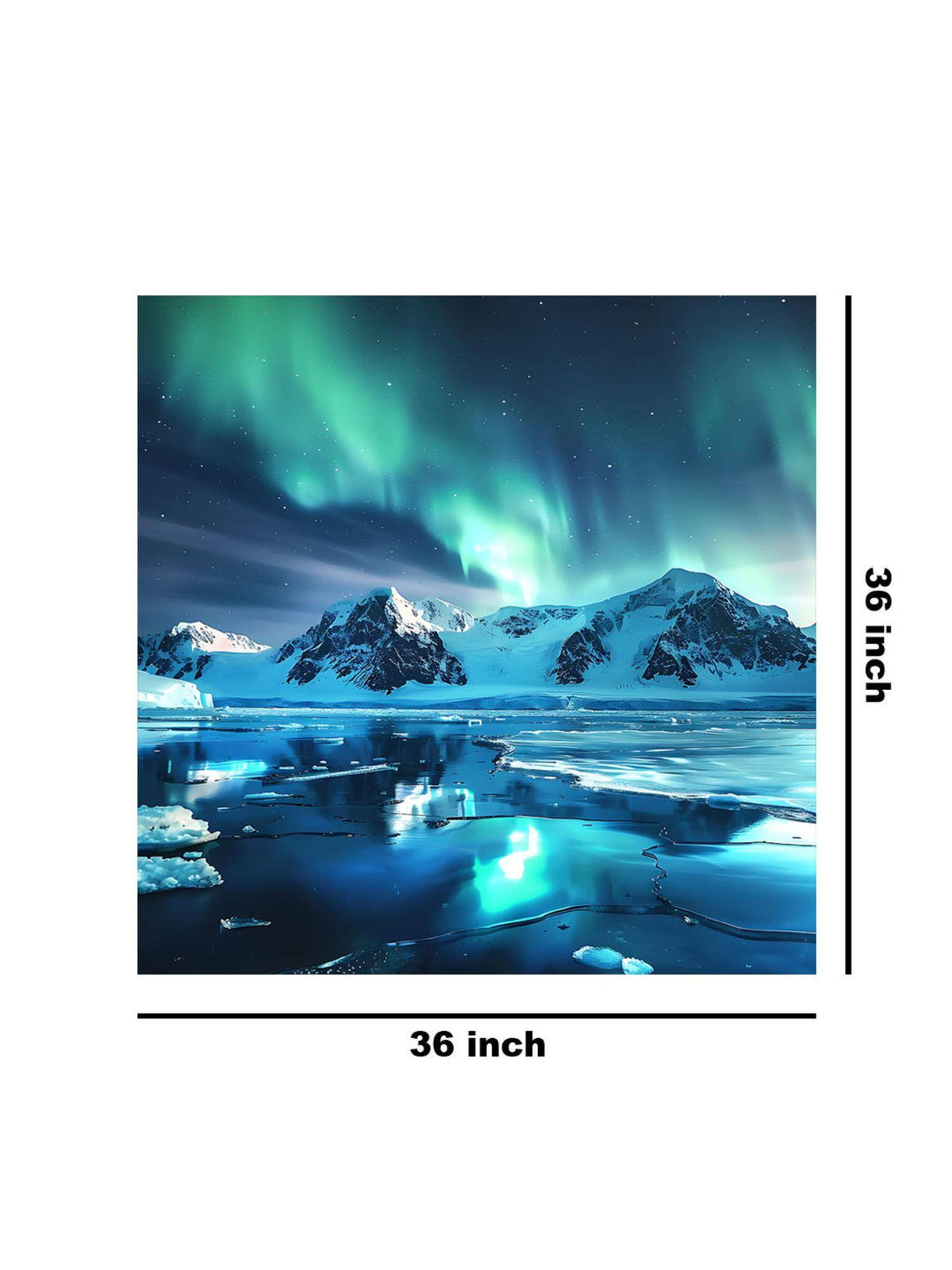 999Store Frozen Splendour Canvas-Wrapped Painting