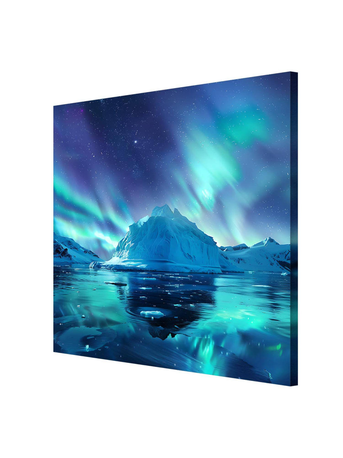 999Store Celestial Wolf Canvas-Wrapped Painting