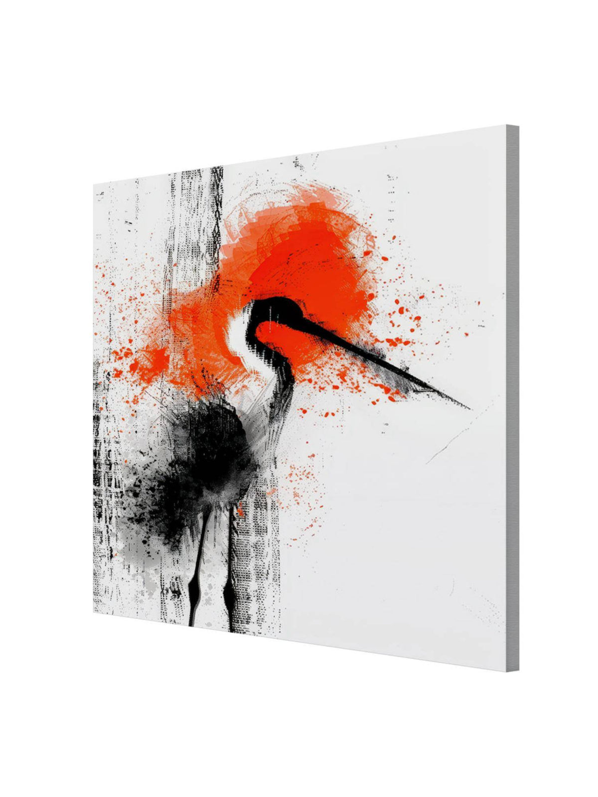 999Store Artistic Bird Abstract Canvas-Wrapped Painting