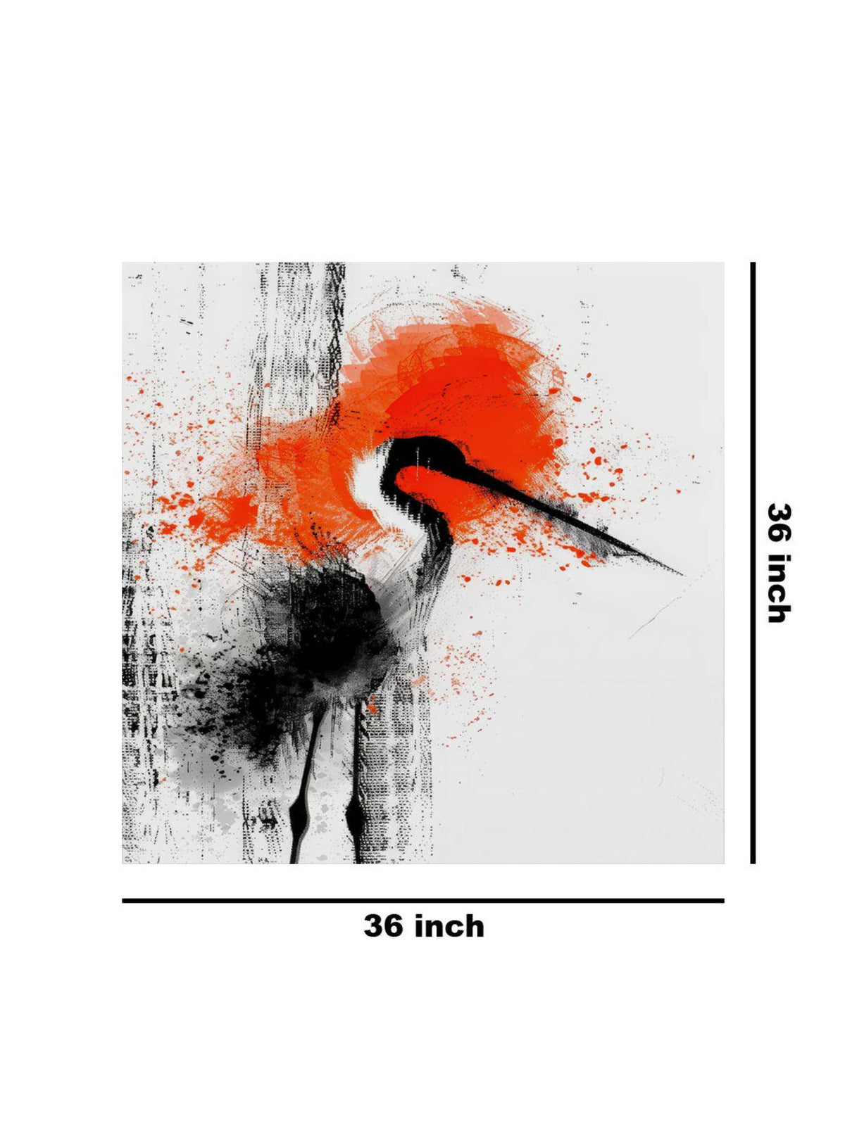 999Store Artistic Bird Abstract Canvas-Wrapped Painting