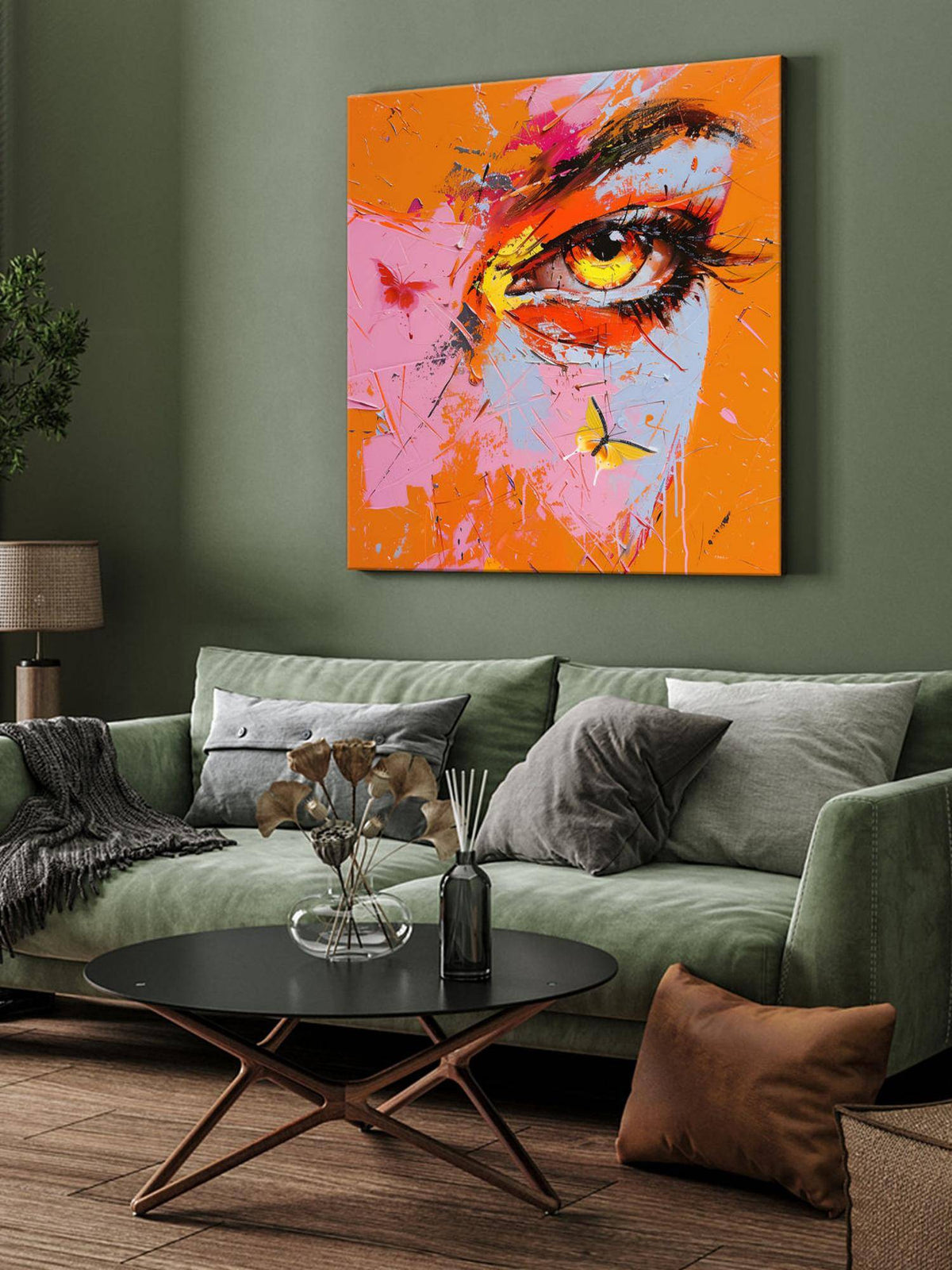 999Store Eye Of Color Canvas-Wrapped Painting