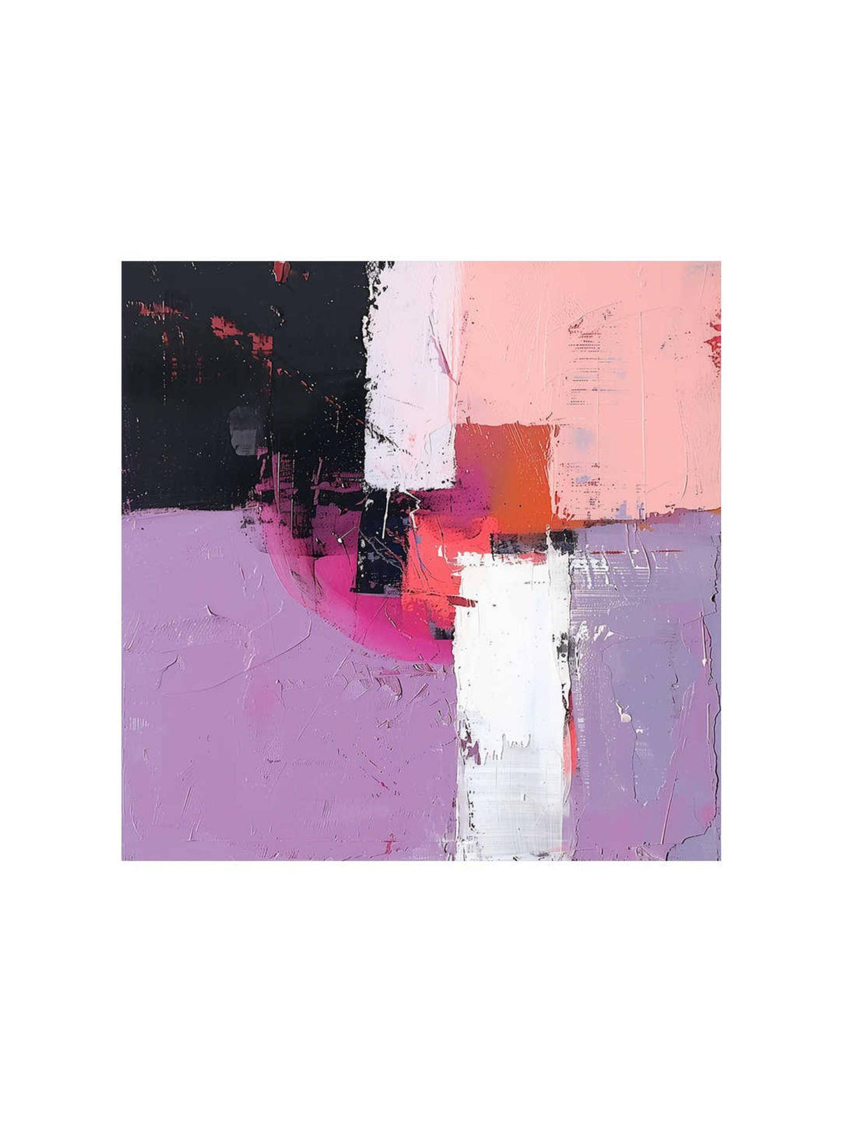999Store Bold Geometric Abstract Canvas-Wrapped Painting