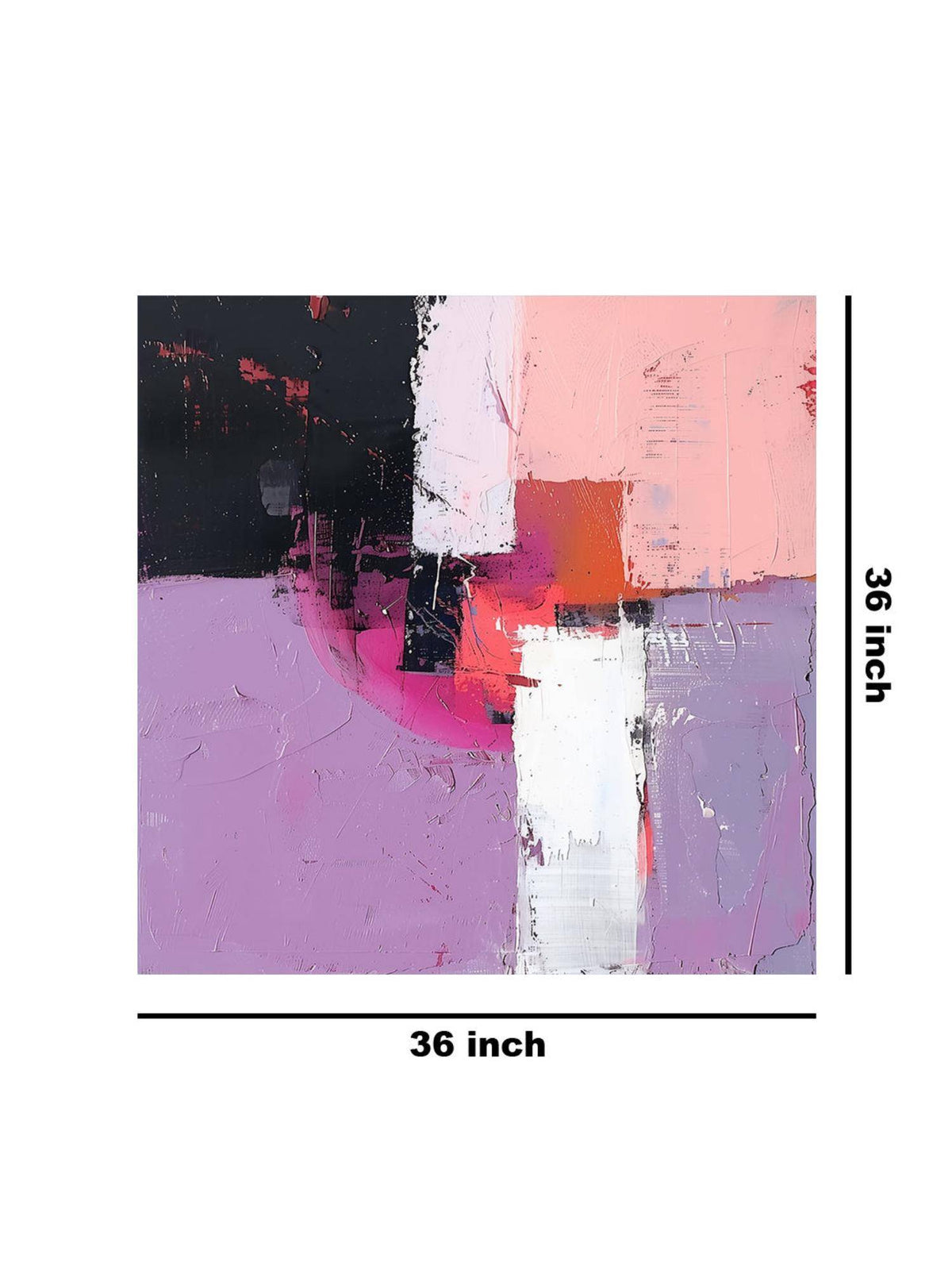 999Store Bold Geometric Abstract Canvas-Wrapped Painting