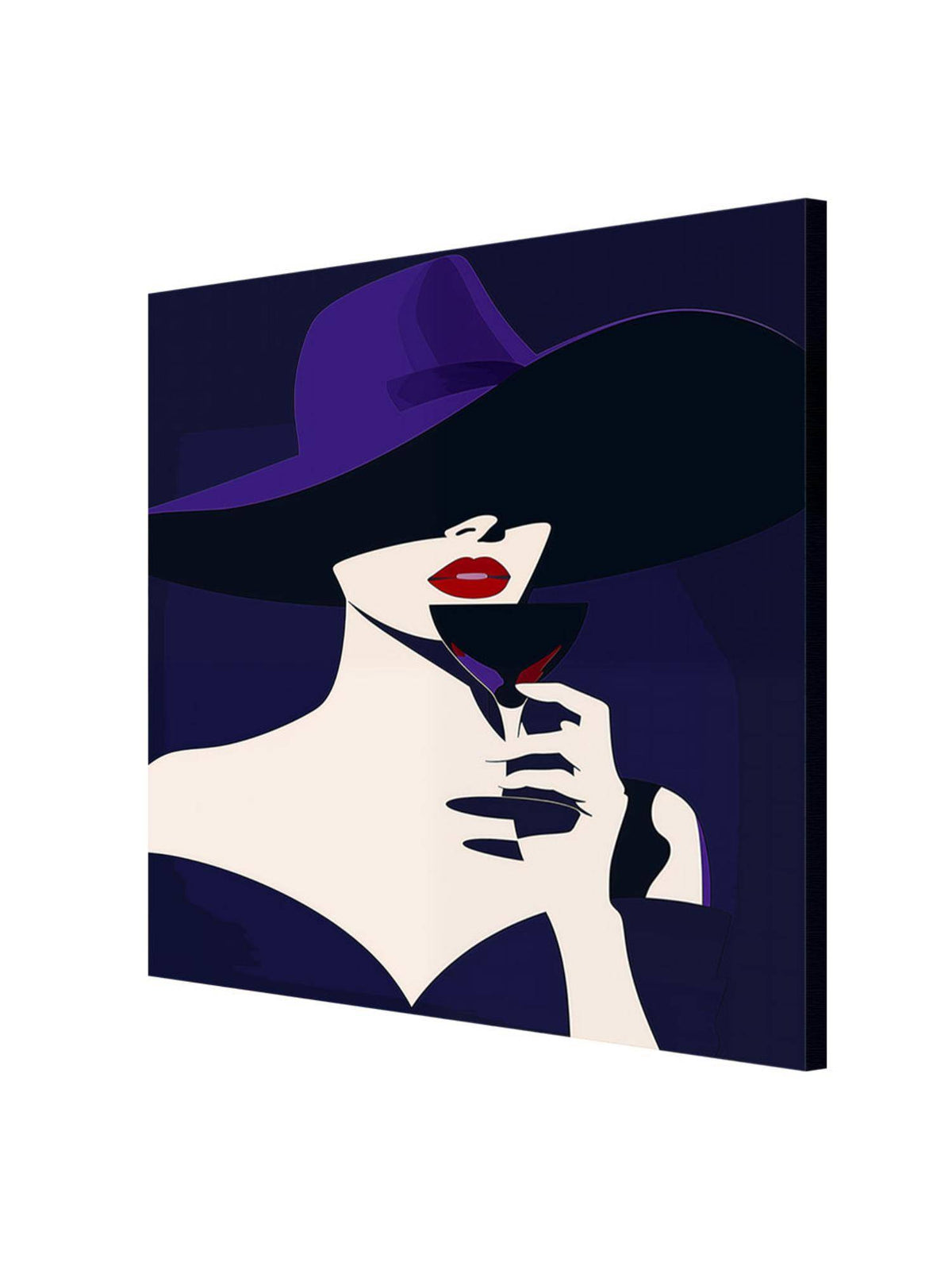 999Store Fashion Silhouette Canvas-Wrapped Painting