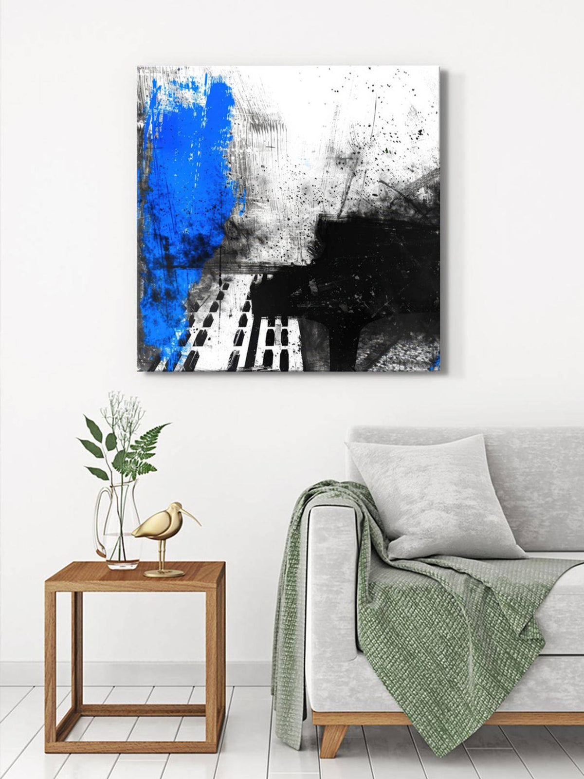 999Store Abstract Piano Canvas-Wrapped Painting · Free Size