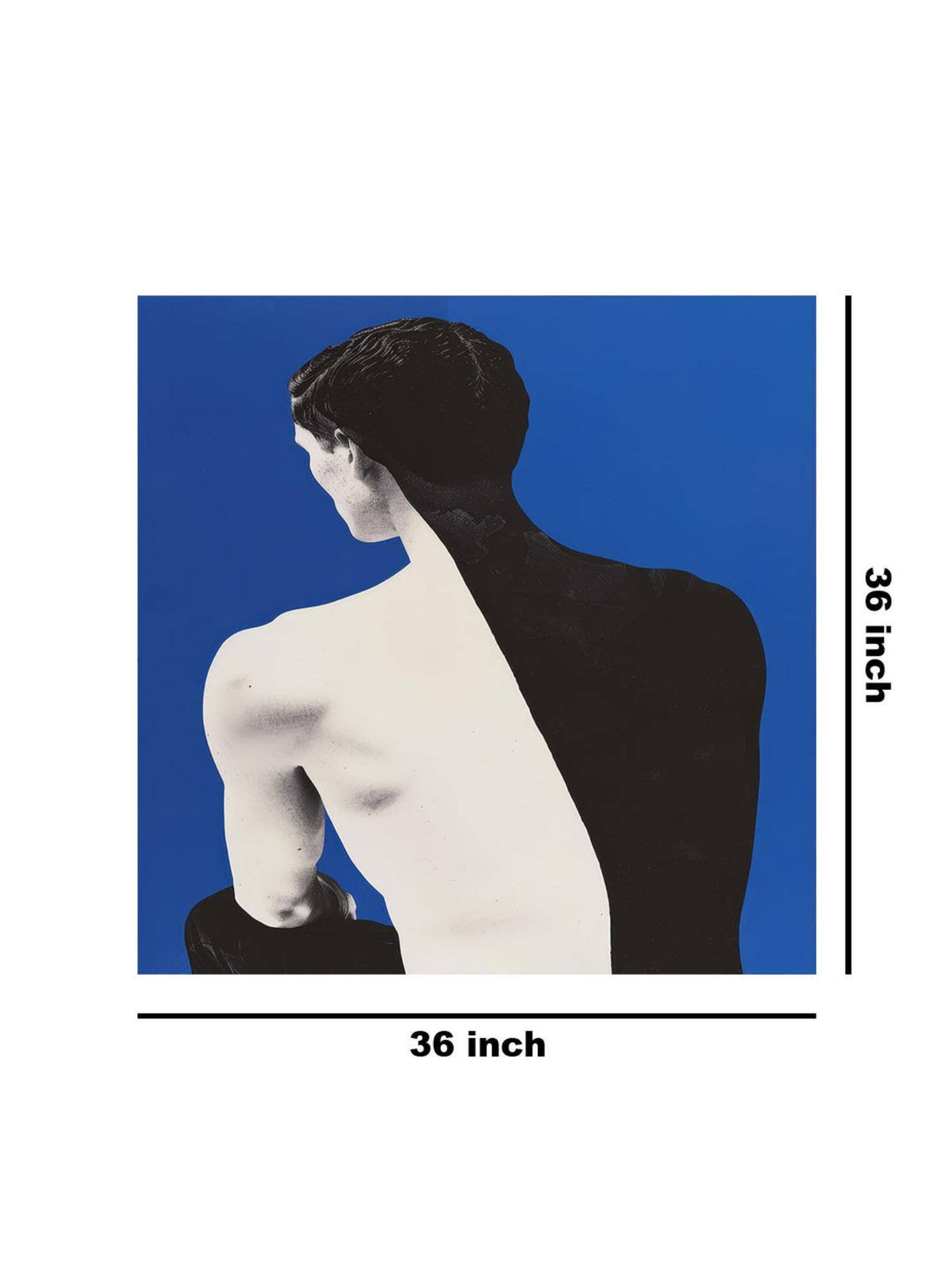 999Store Black And White Silhouette Canvas-Wrapped Painting