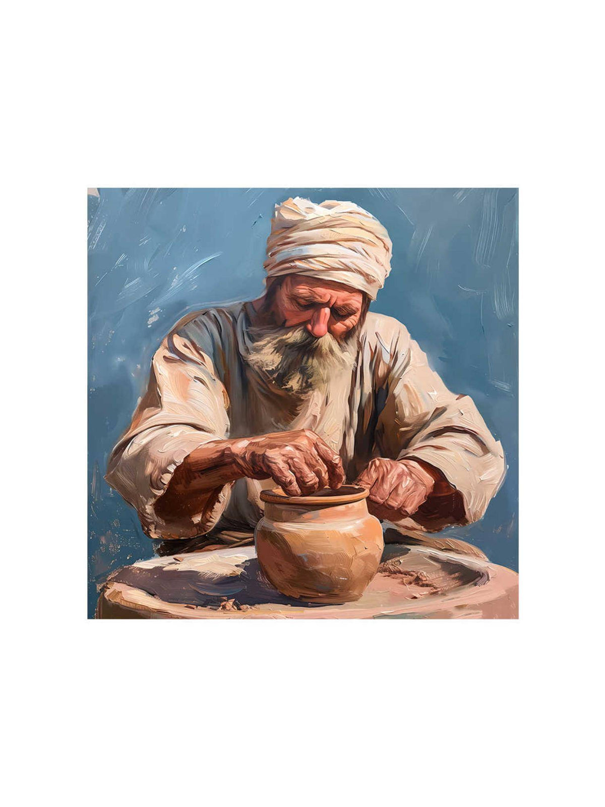 999Store Rustic Artisan Canvas-Wrapped Painting