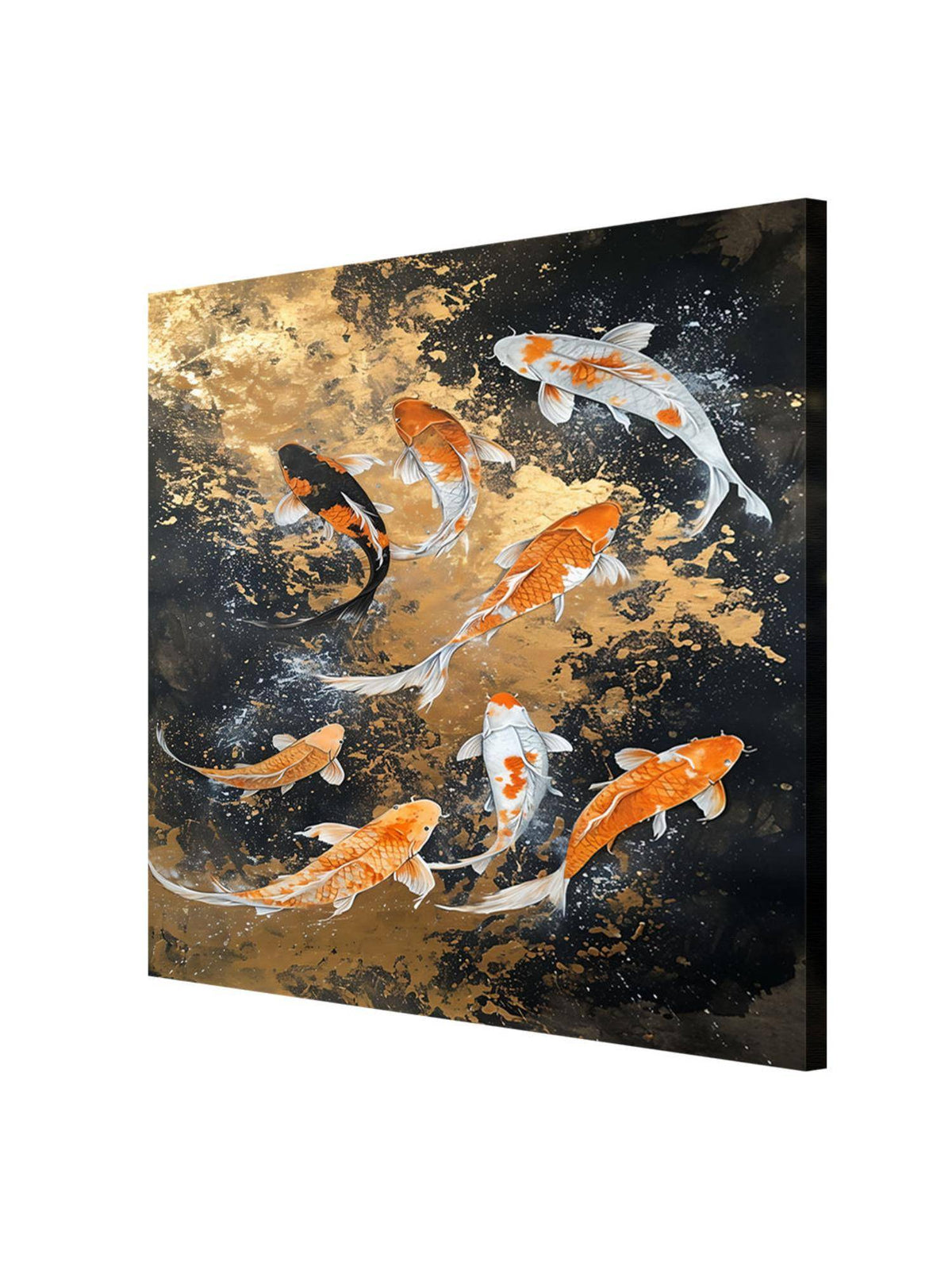 999Store Koi Fish Serenity Canvas-Wrapped Painting