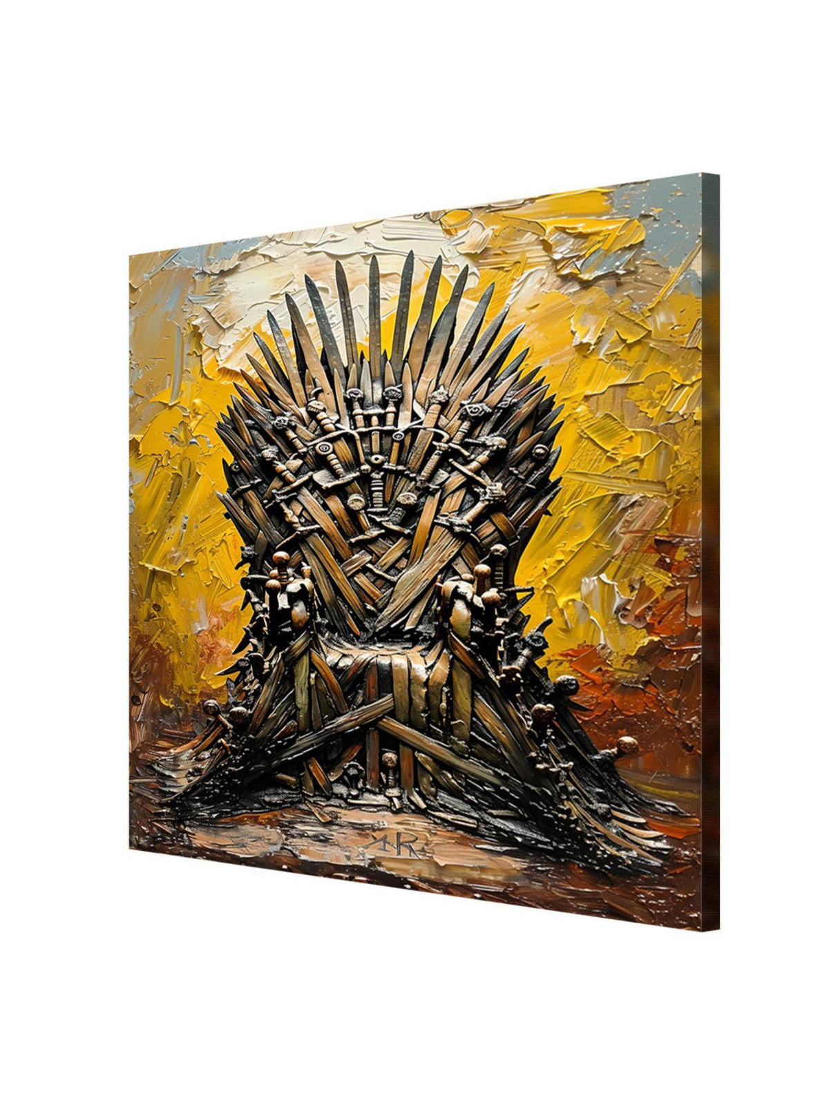999Store Majestic Iron Throne Canvas-Wrapped Painting