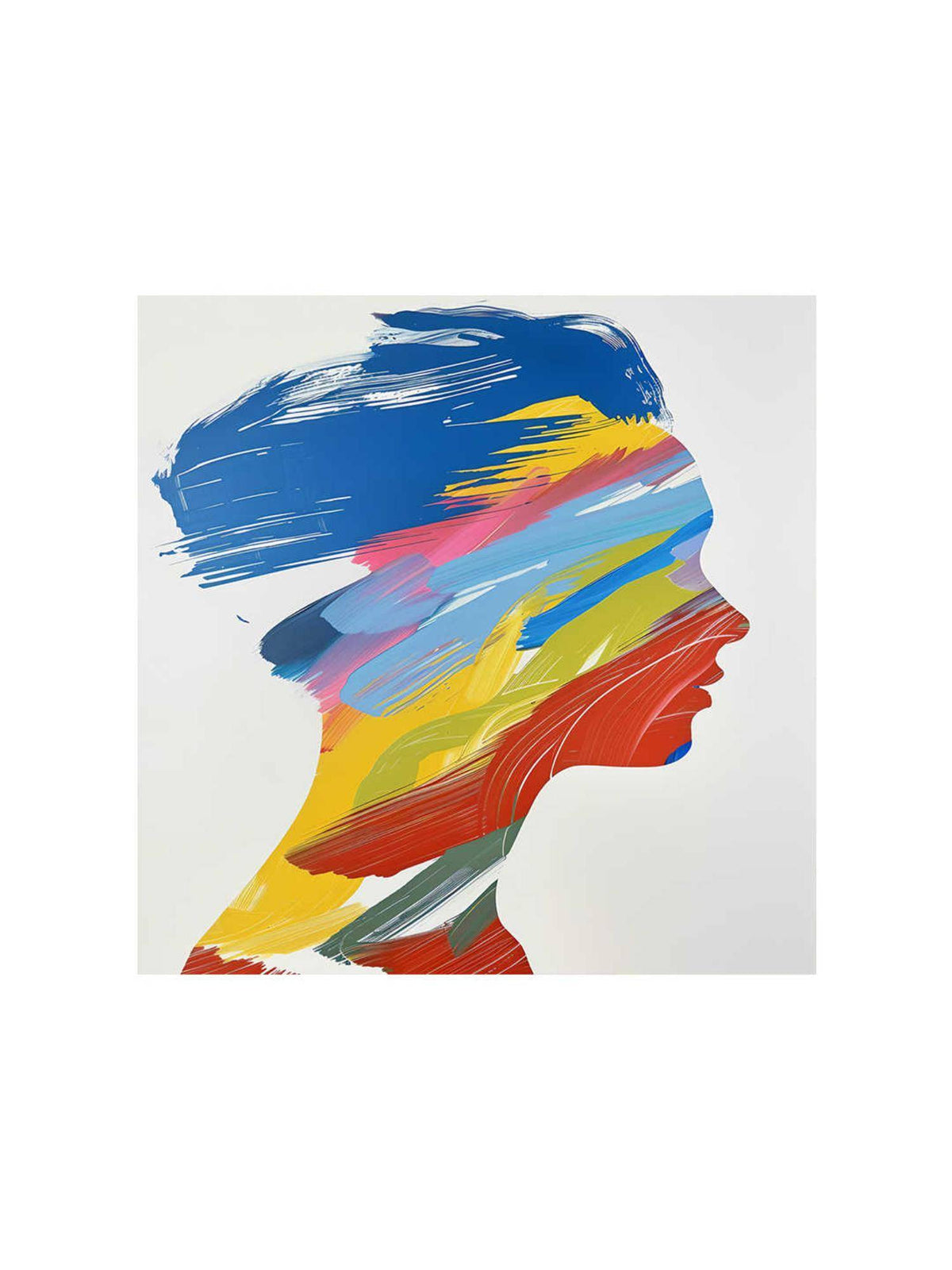 999Store Modern Silhouette Canvas-Wrapped Painting