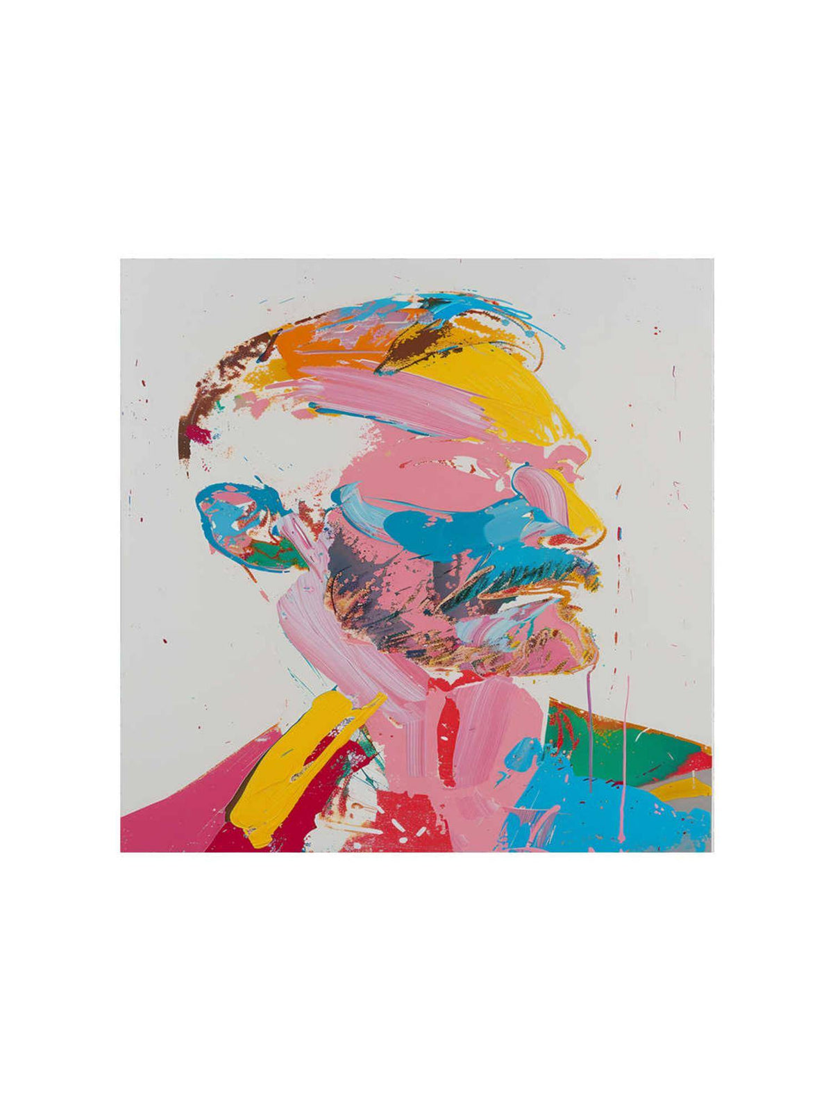 999Store Dynamic Male Portrait Canvas-Wrapped Painting