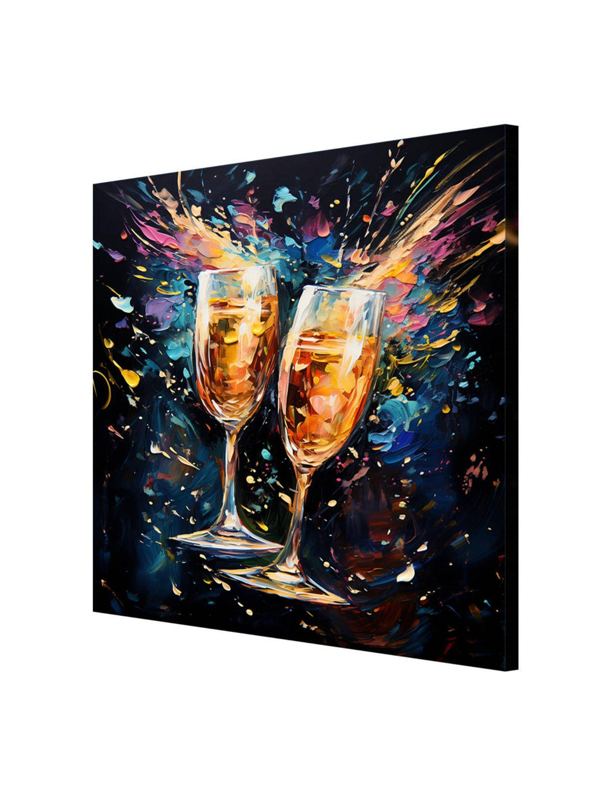 999Store Canvas-Wrapped Celebration Toast Painting