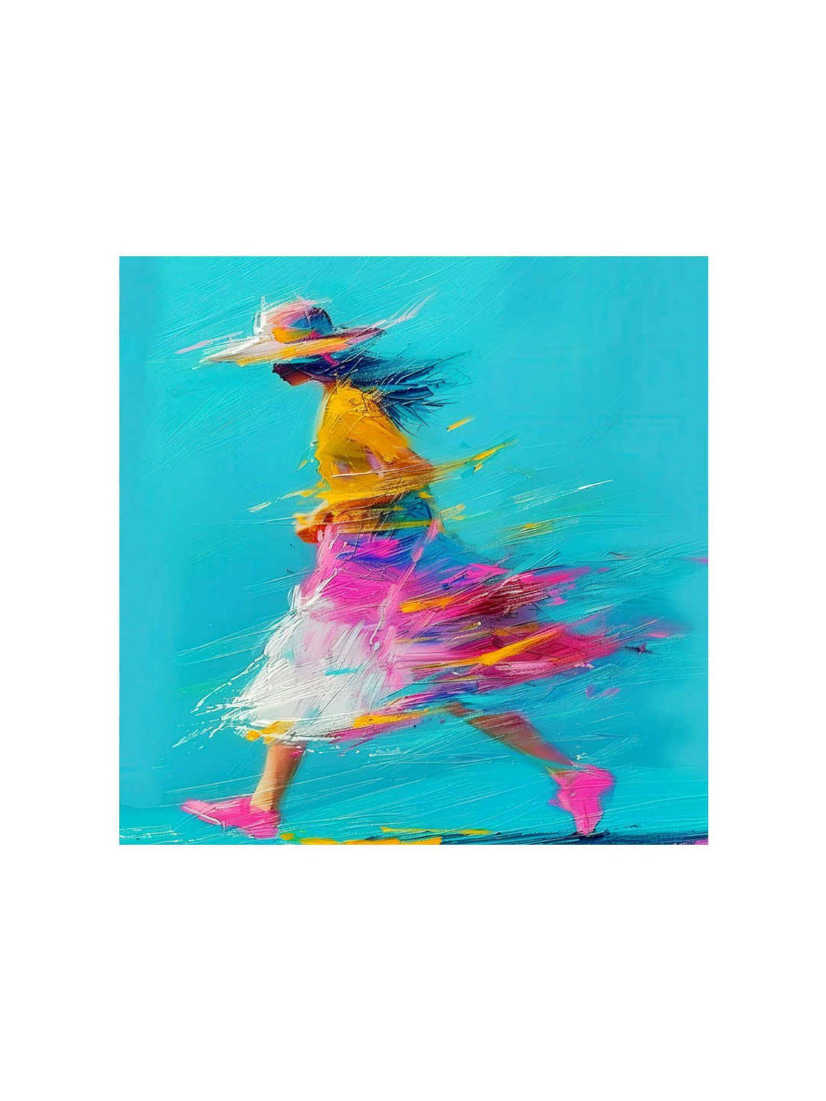 999Store Dynamic Motion Canvas-Wrapped Painting